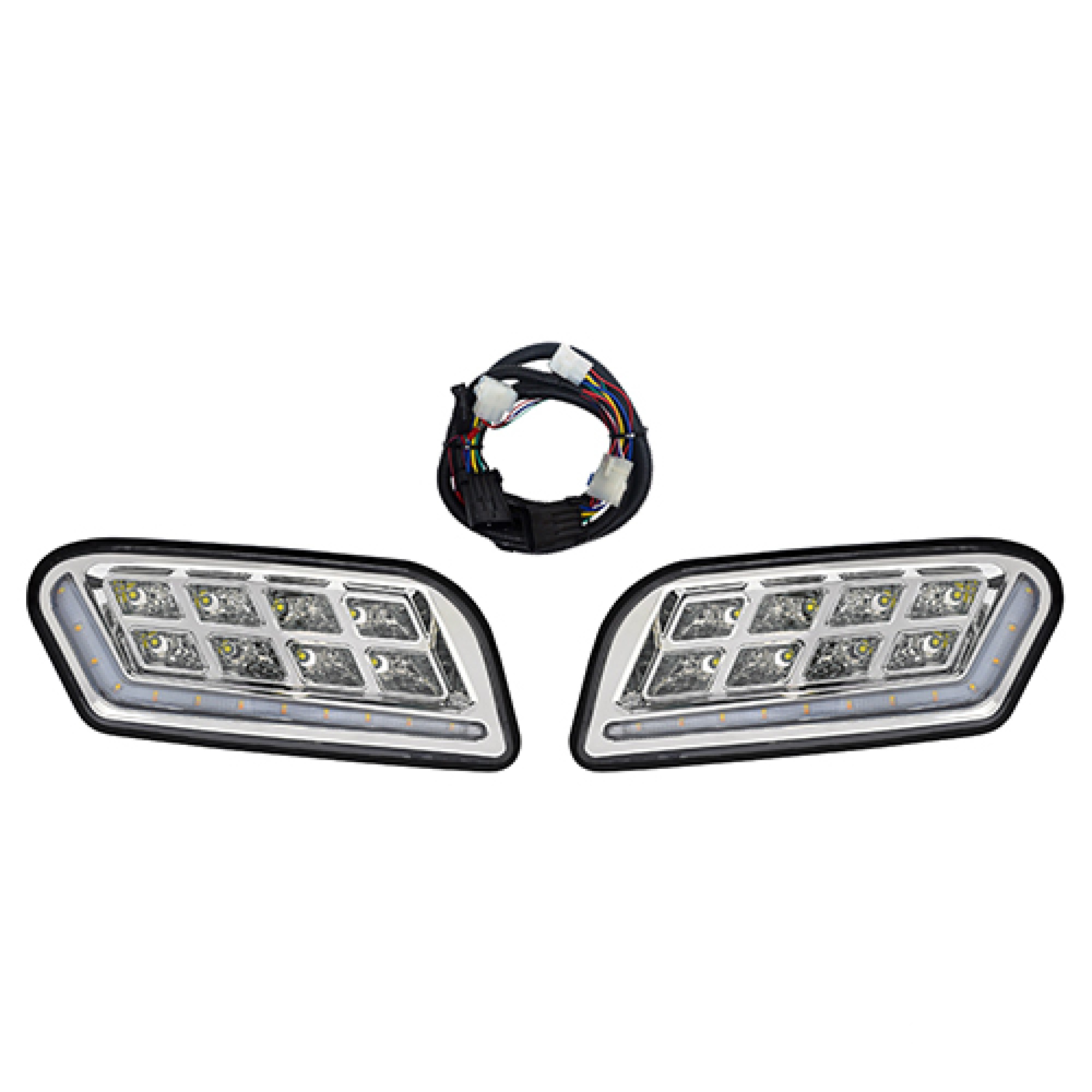 Headlights For Club Car Tempo 12V-48V Golf Carts; LGT-415L