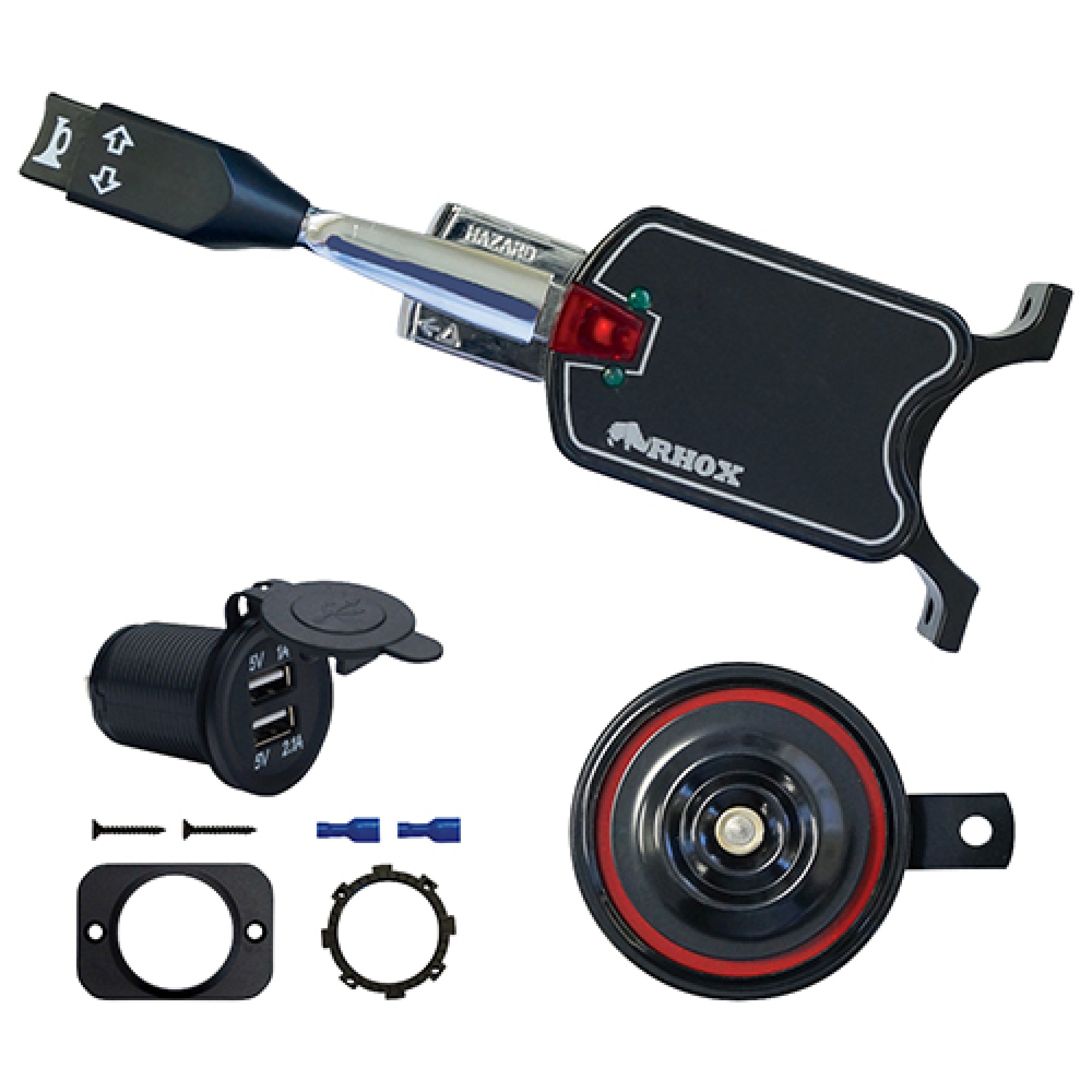 Street Package - RHOX Light Kit with Plug and Play Harness Golf Carts; LGT-T2