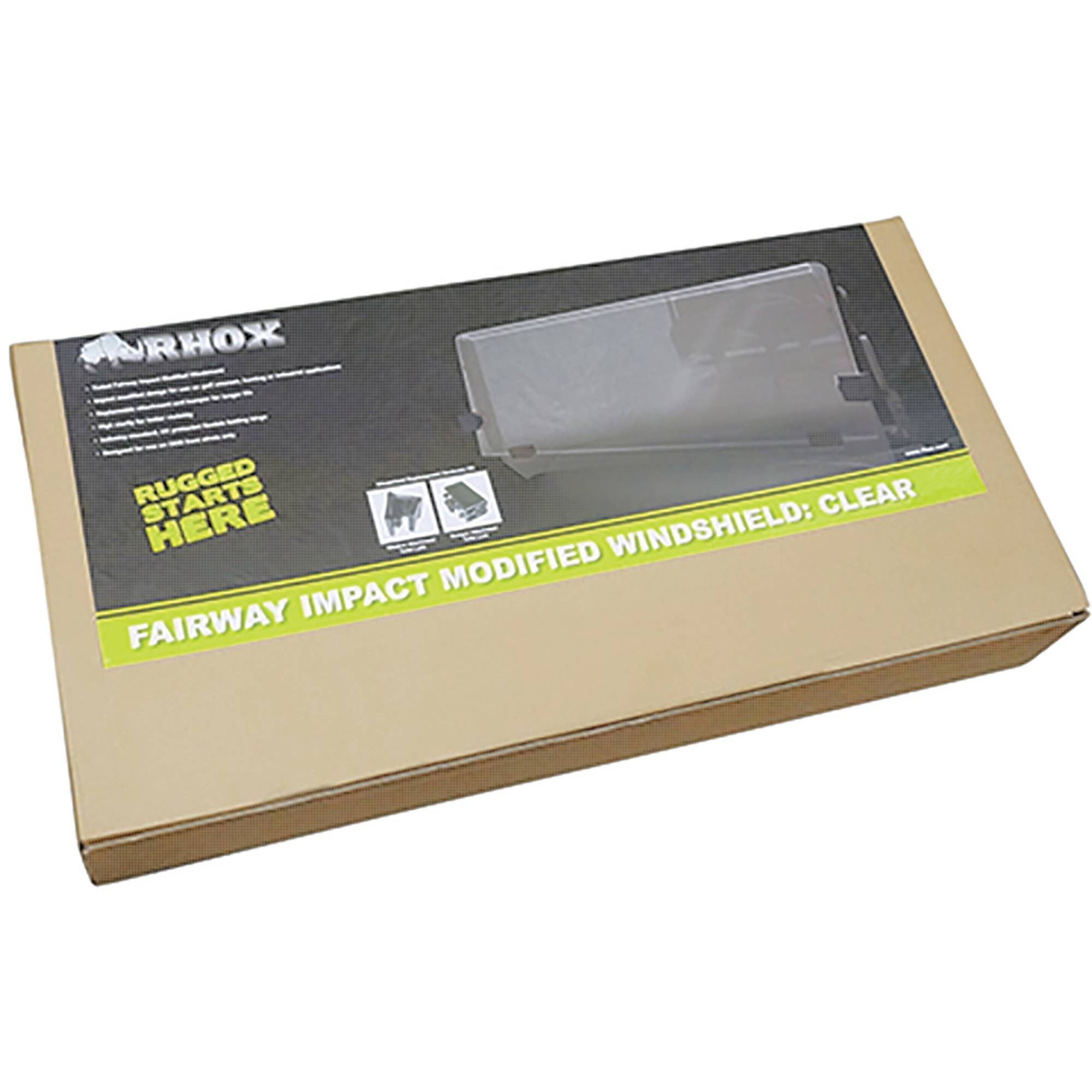 1/4" Windshield For E-Z-GO RXV 2008 & newer Clear 2 Piece Golf Carts; WIN-3022