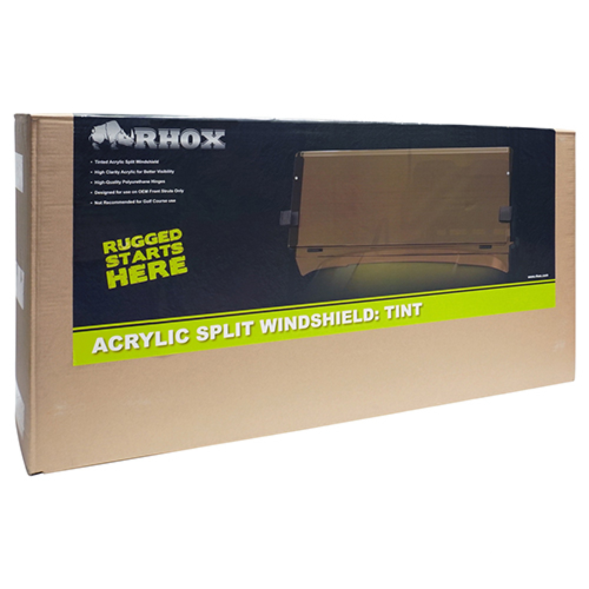 Windshield For E-Z-GO RXV, 2008 and newer Golf Carts; WIN-1023