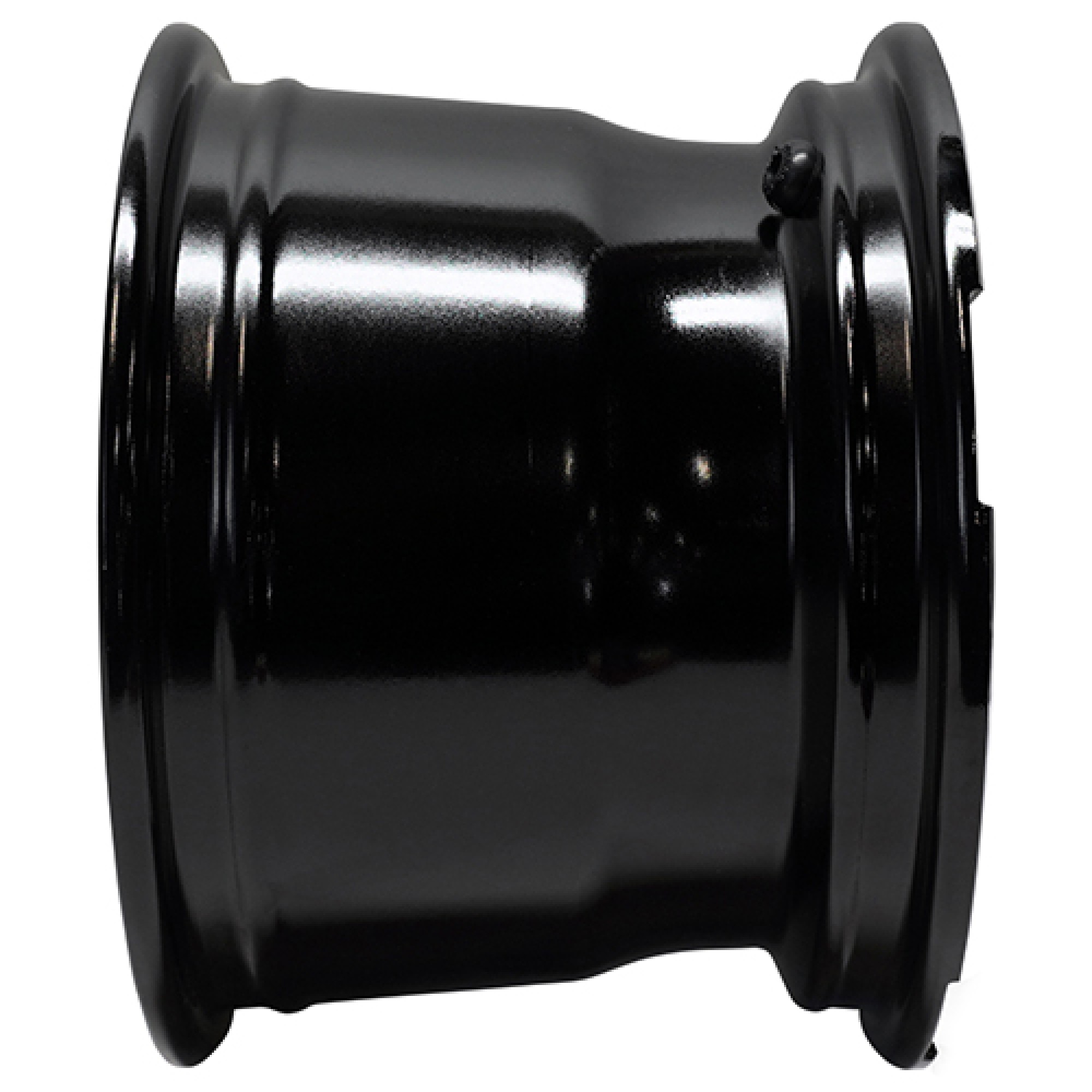 Wheel Machined Gloss Finish, Black Golf Carts; TIR-RX392