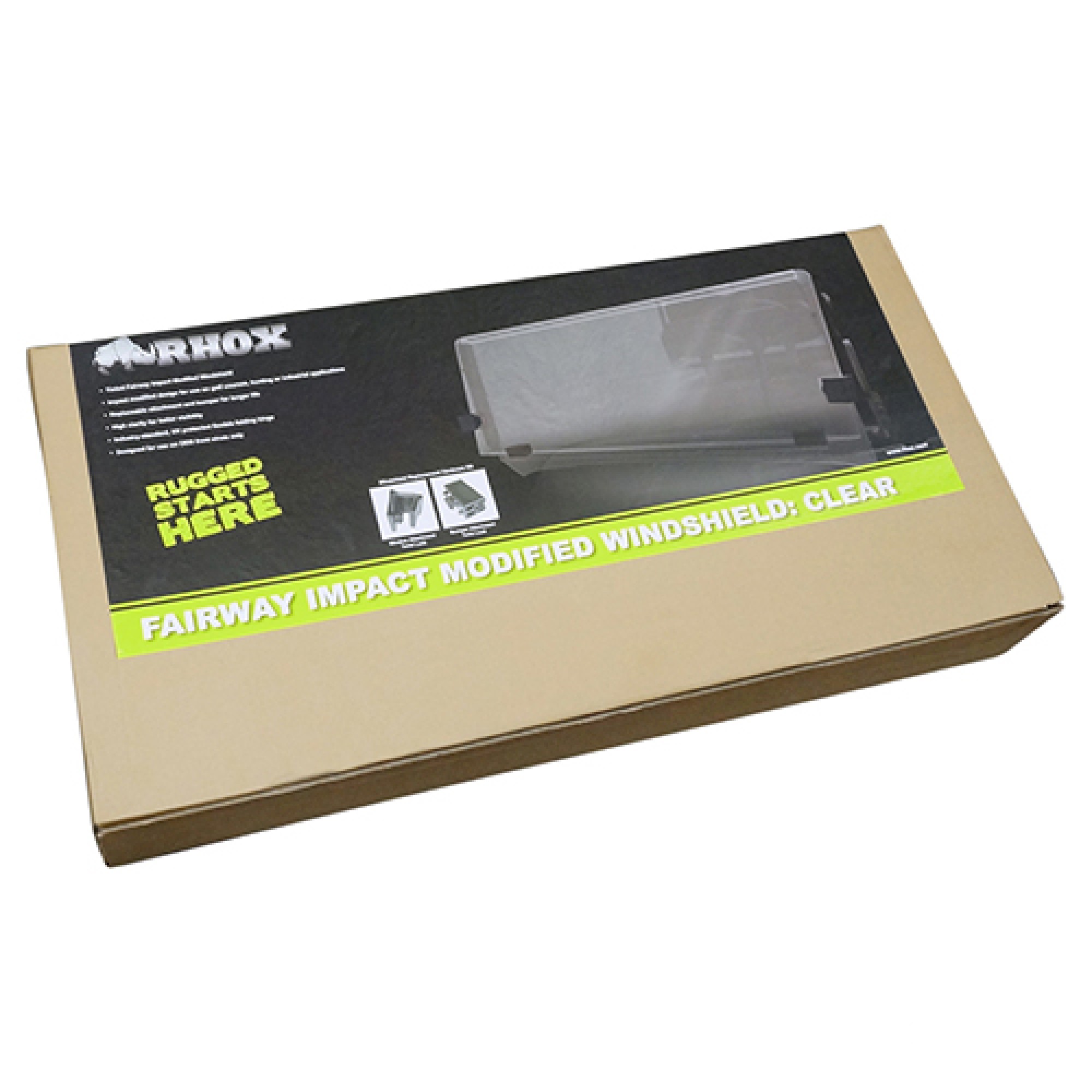 Windshield For Yamaha Drive (G29) Top Width: 40", Bottom Width: 40"; WIN-4018