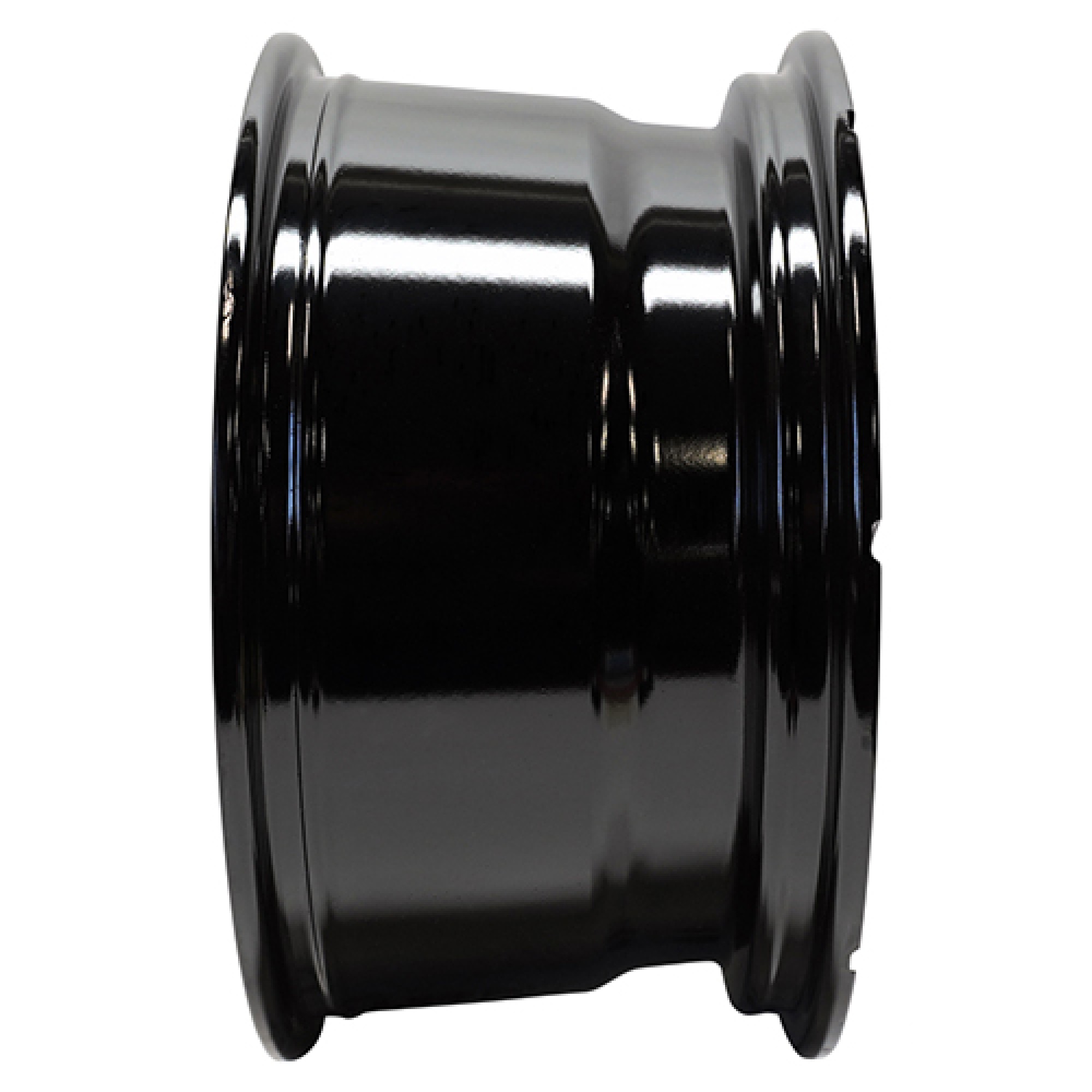 Wheel Gloss Black, 14x7 ET-25 Golf Carts; TIR-RX404-B