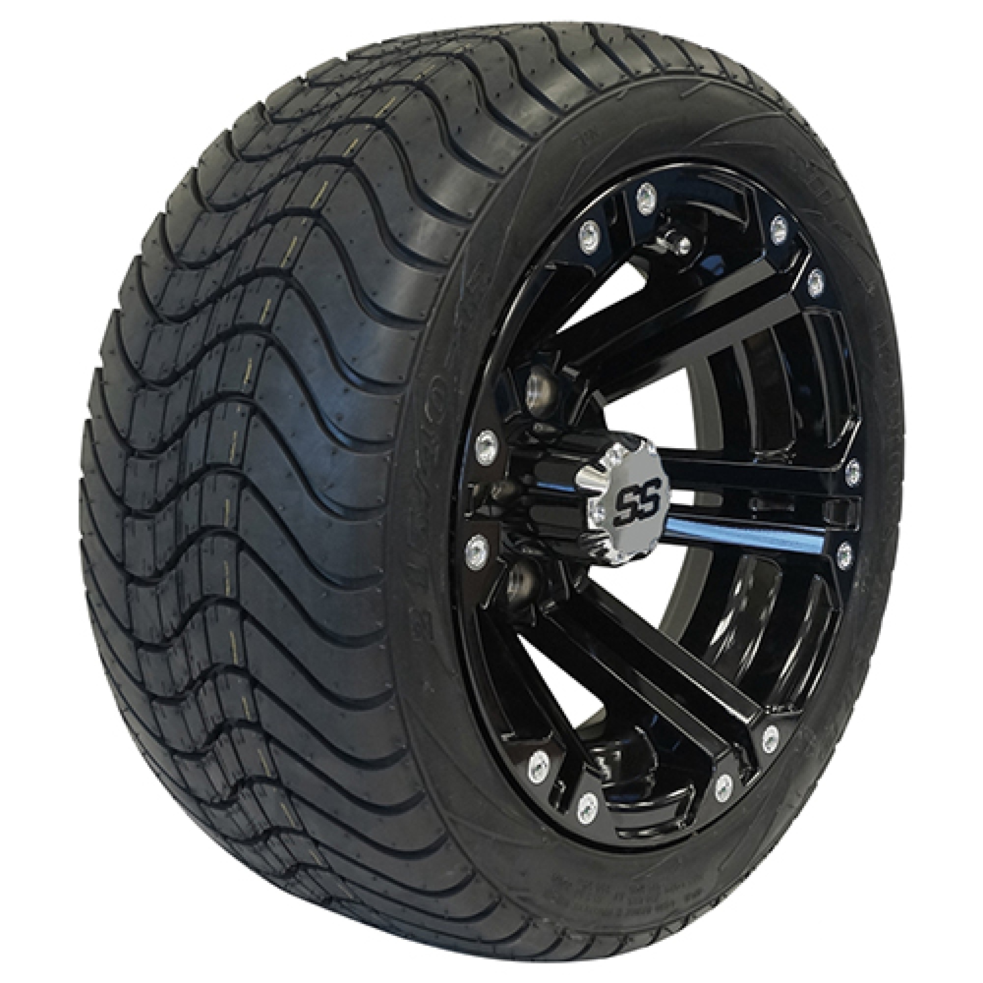 Aluminum Wheel - RHOX RX331, Black with Center Cap, 12x7 ET-25; TIR-RX331