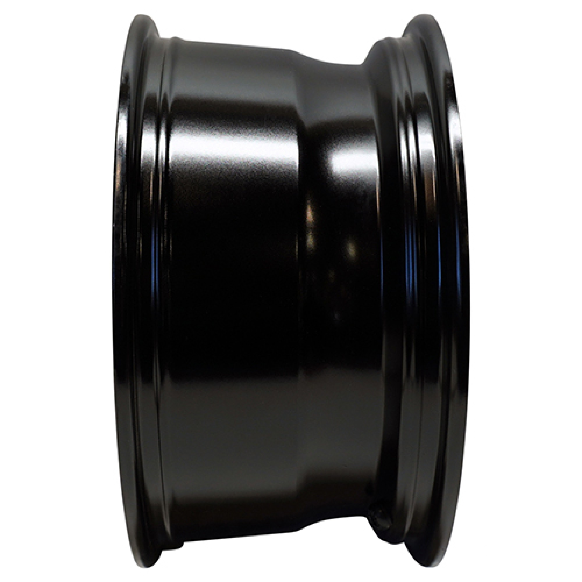 Wheel Machined Gloss Black, 14x7 ET-25 Golf Carts; TIR-RX391