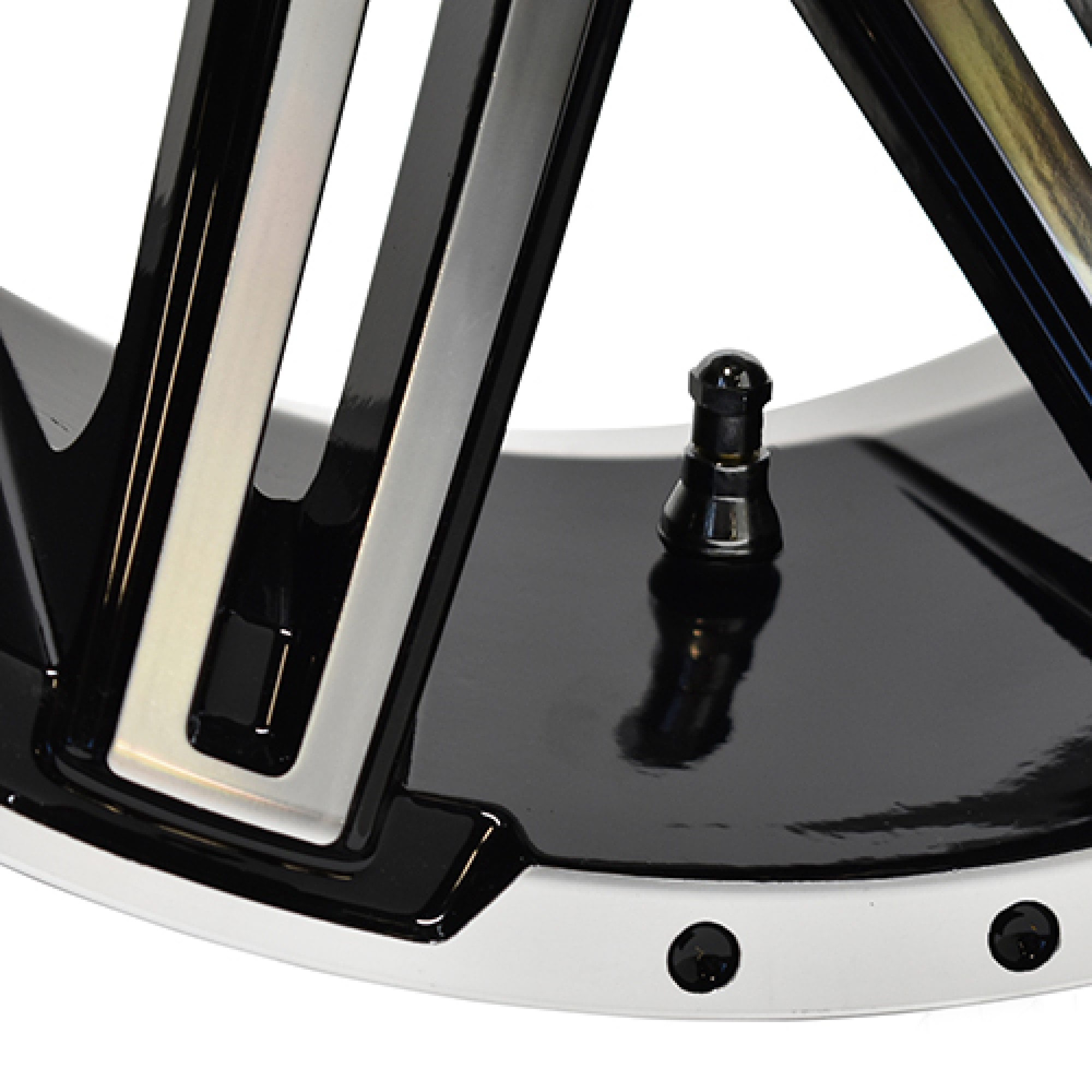 Wheel Machined RHOX, Machined Gloss Black, 14x7, ET-25 Golf Carts; TIR-RX275