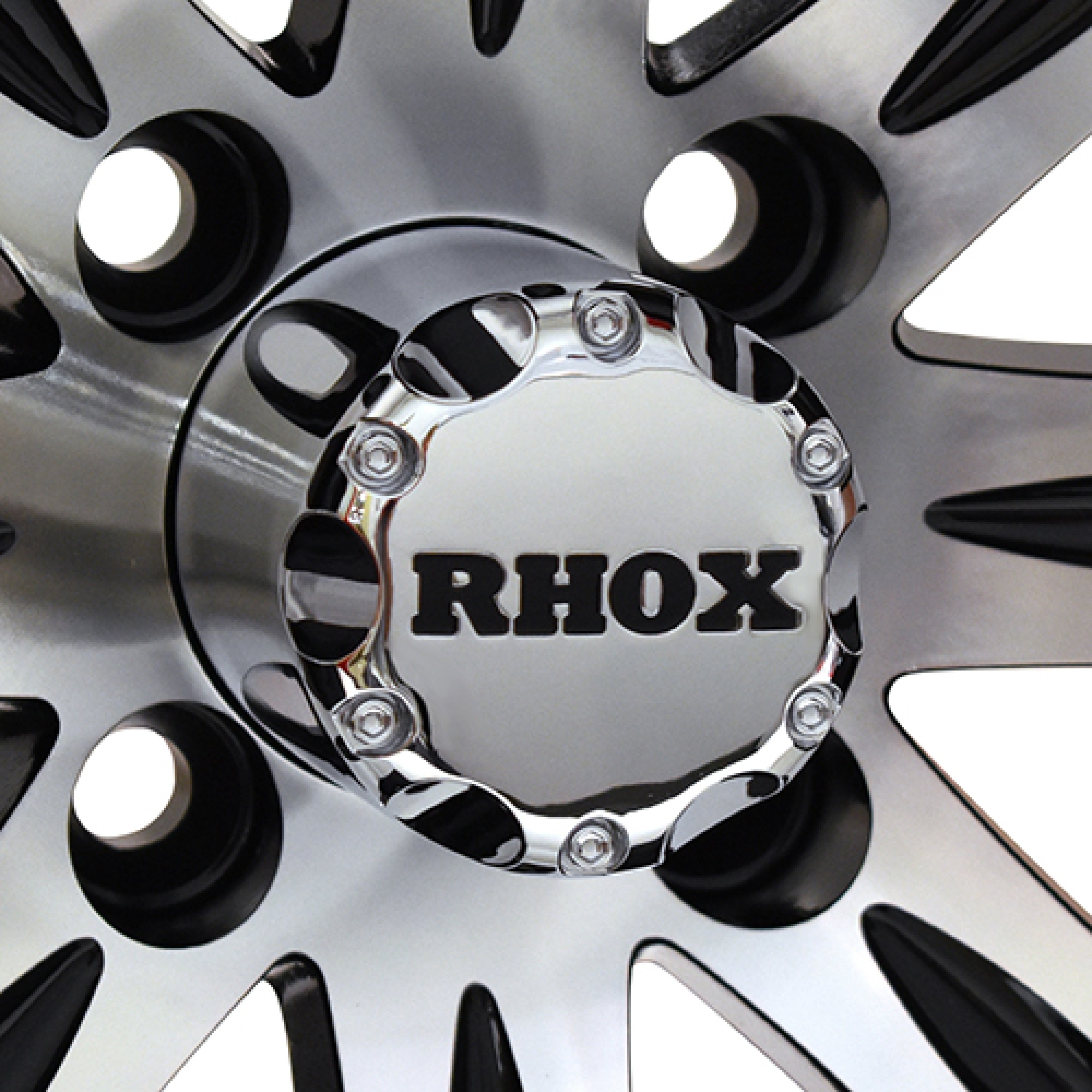 Wheel For Red Hawk TIR-482 RHOX Vegas, Machined Black w/ Center Cap; TIR-RX180