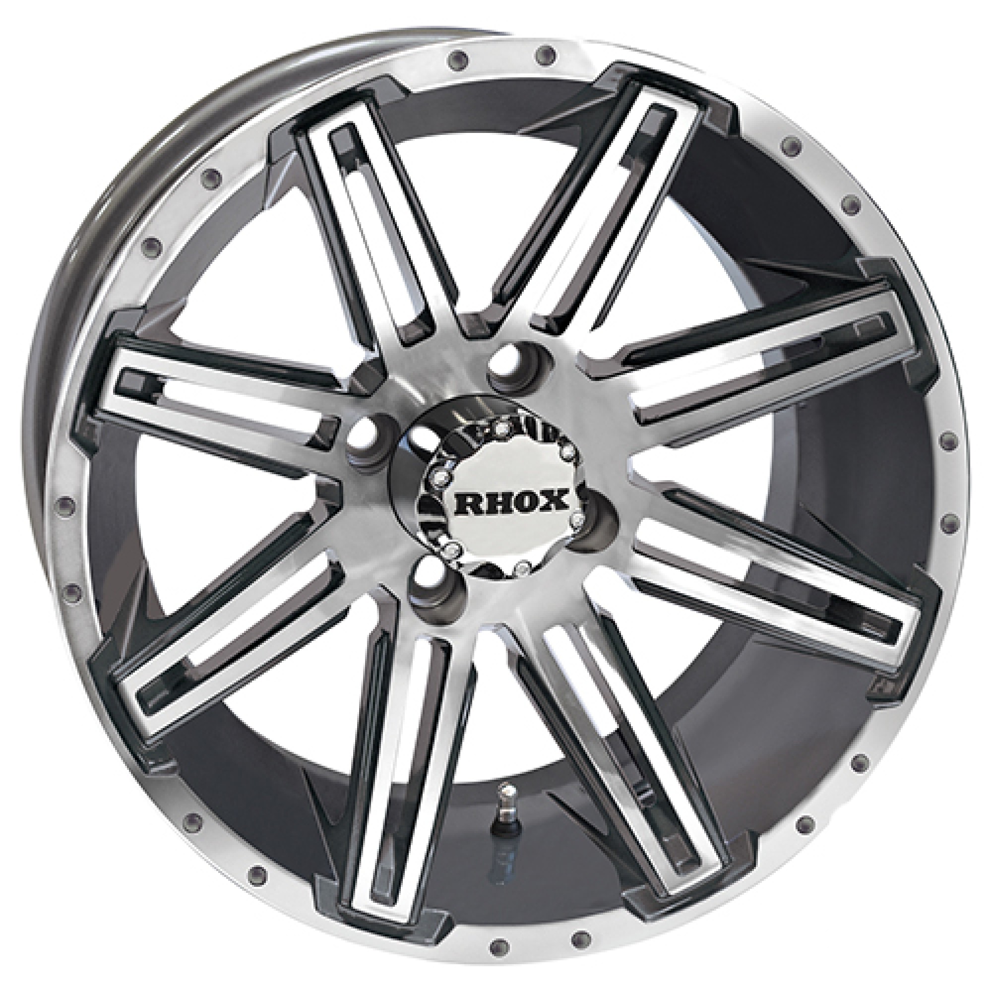 Wheel Gun Metal 14x7, ET-25 Golf Carts; TIR-RX275-GM