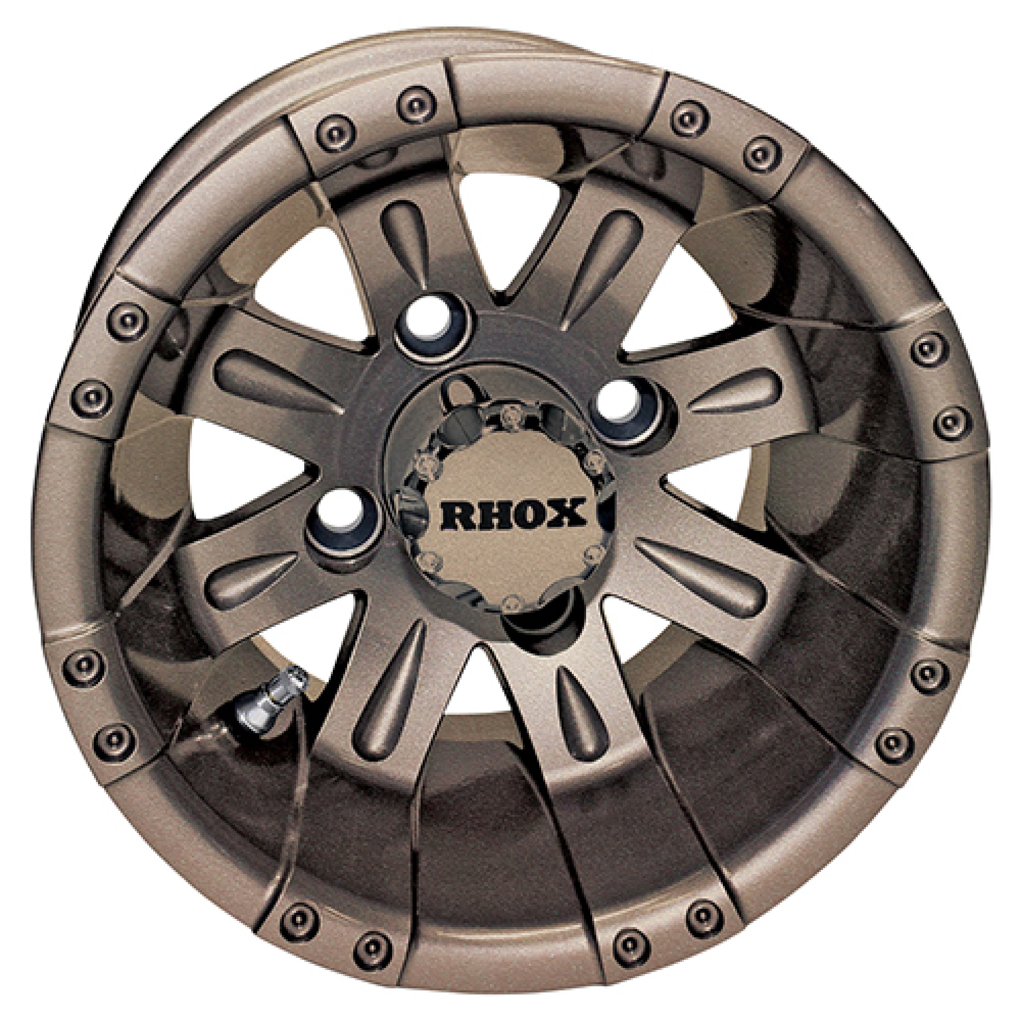 Wheel RHOX Vegas, Halcyon, 10x7 ET-25 Golf Carts; TIR-RX160-H
