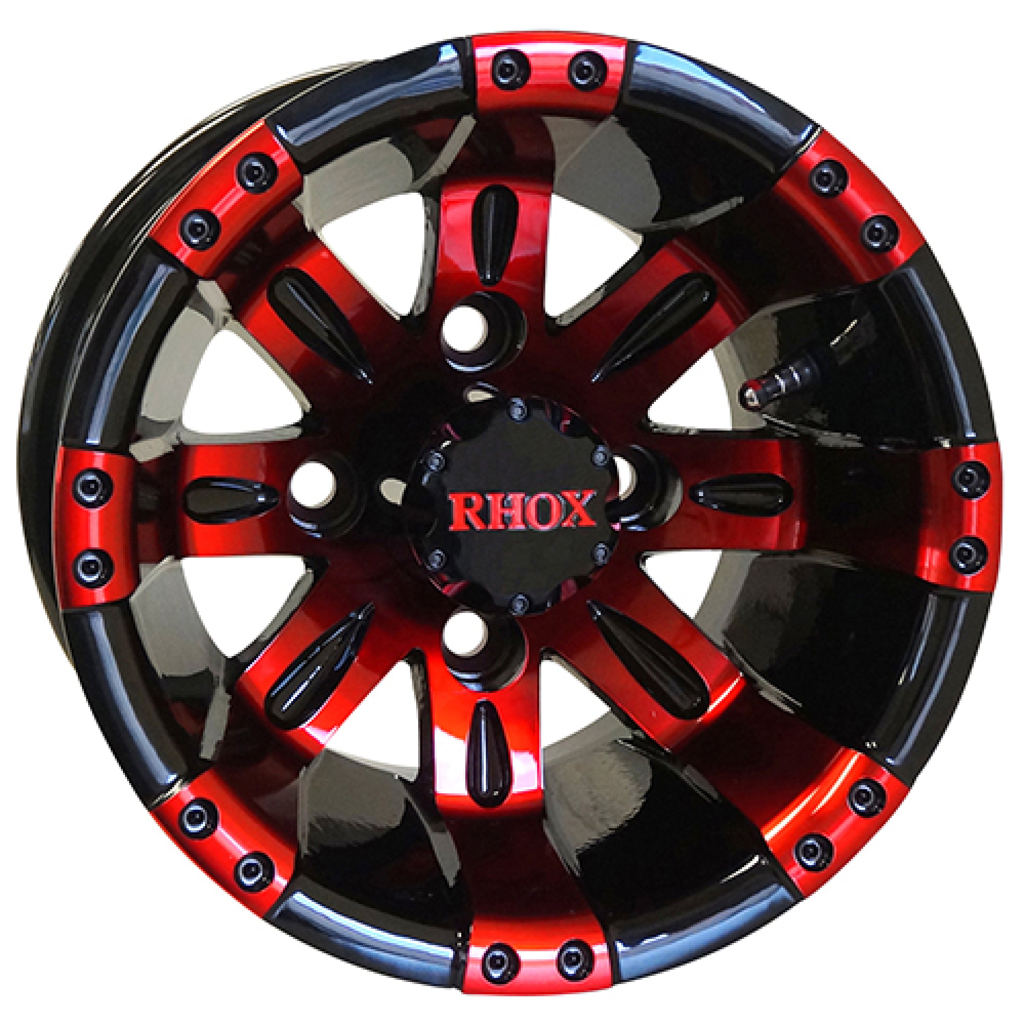 Wheel Gun Metal 10x7 Golf Carts; TIR-RX160-BR