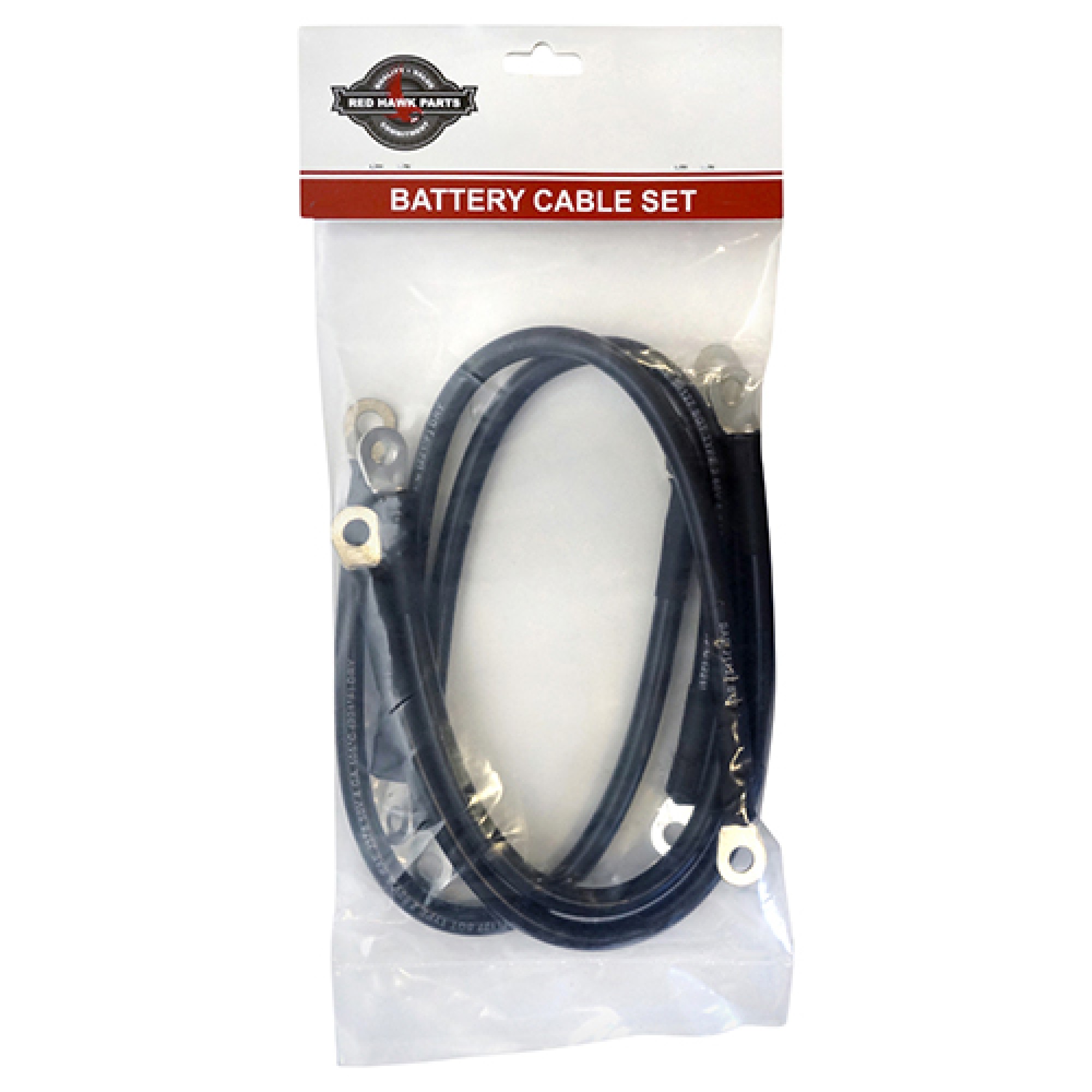 Battery Cables For Club Car 8335, E-Z-GO 18894G1 14" 4 Gauge Black; BAT-1012A-5