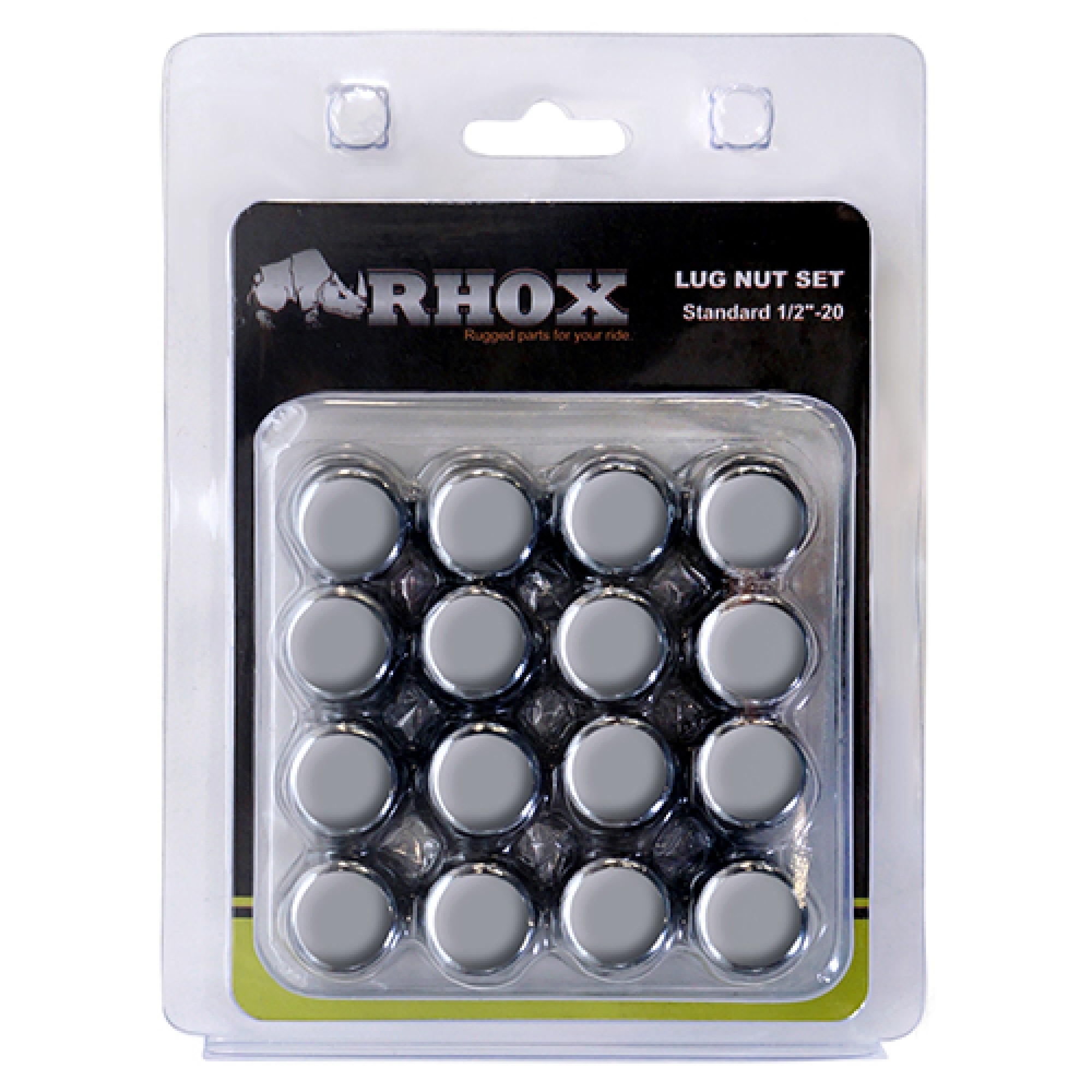 Lug Nuts - Chrome Closed End Standard 1/2"-20, 3/4" OD Golf Carts; TIR-937S