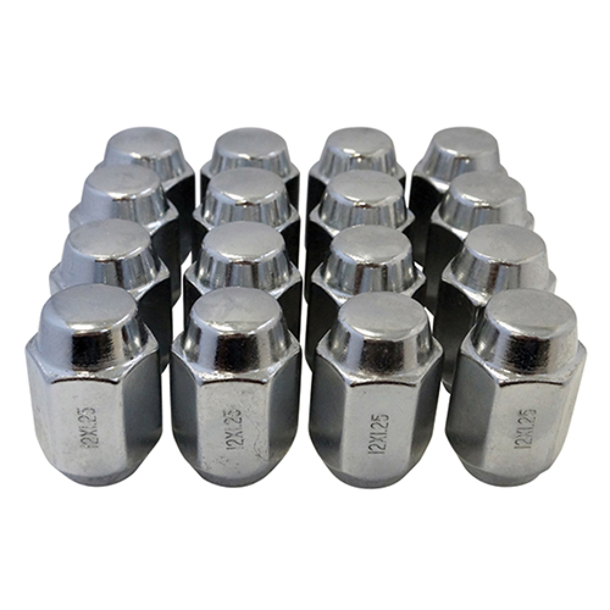 Lug Nuts Chrome Closed End Metric 12mm-1.25, 3/4" OD Golf Carts; TIR-938S