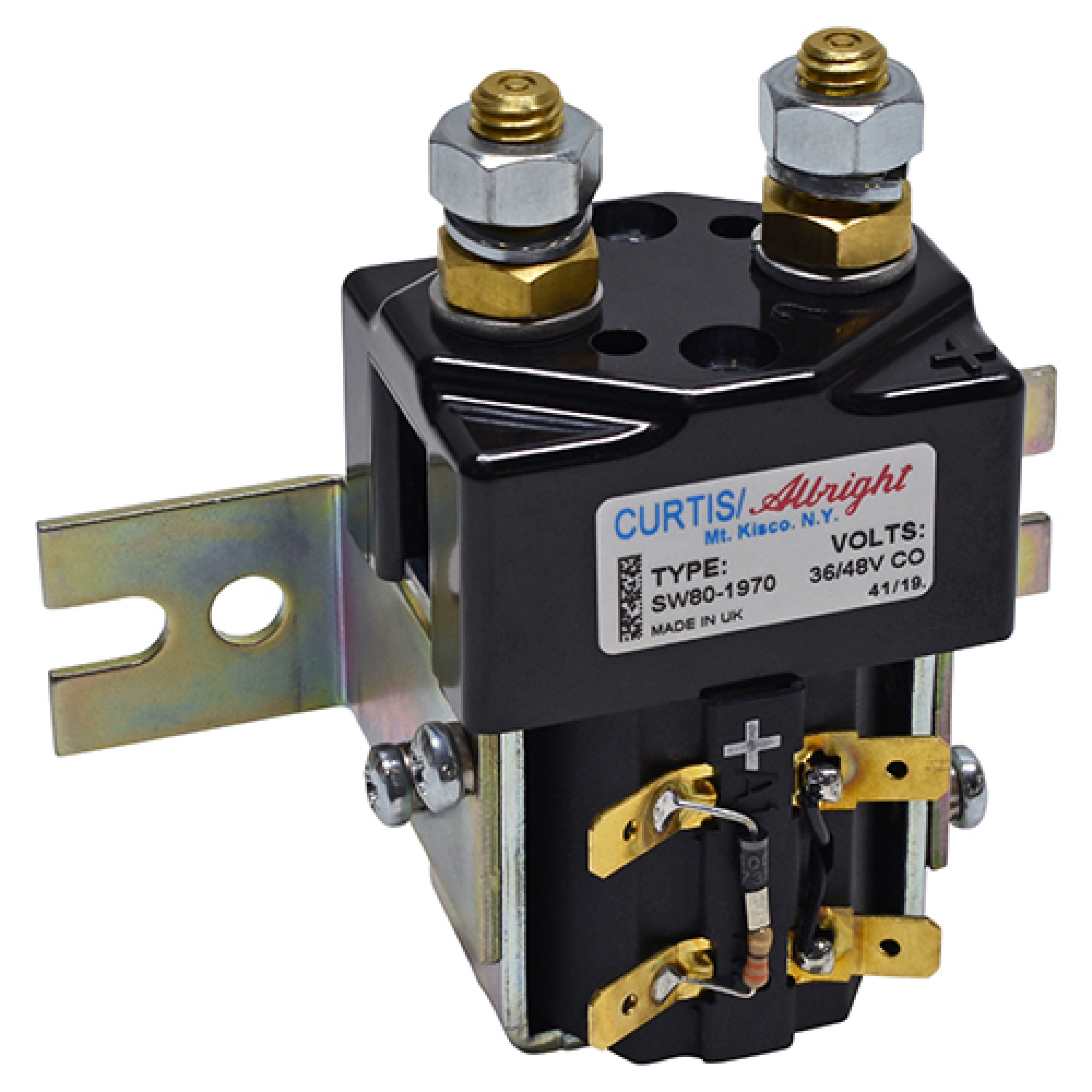 Solenoid For Club Car 1019087-01 High Amp, 36/48V 4 Terminal; SOL-1039