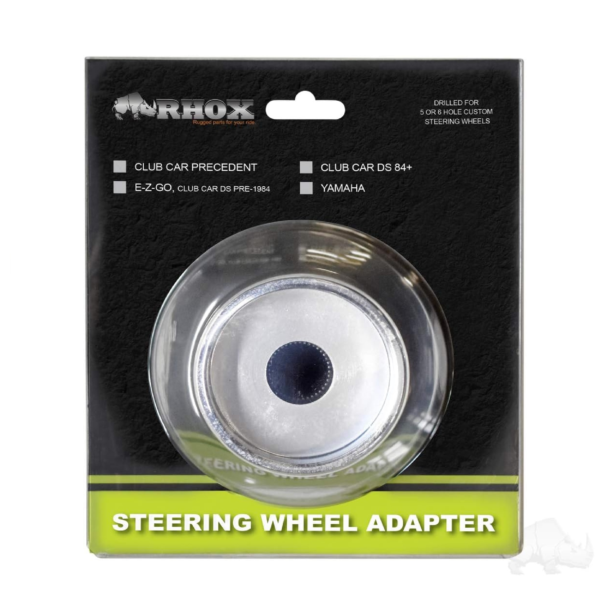 Chrome Steering Wheel Adapter For Club Car Tempo, Onward, Precedent; ACC-SW66