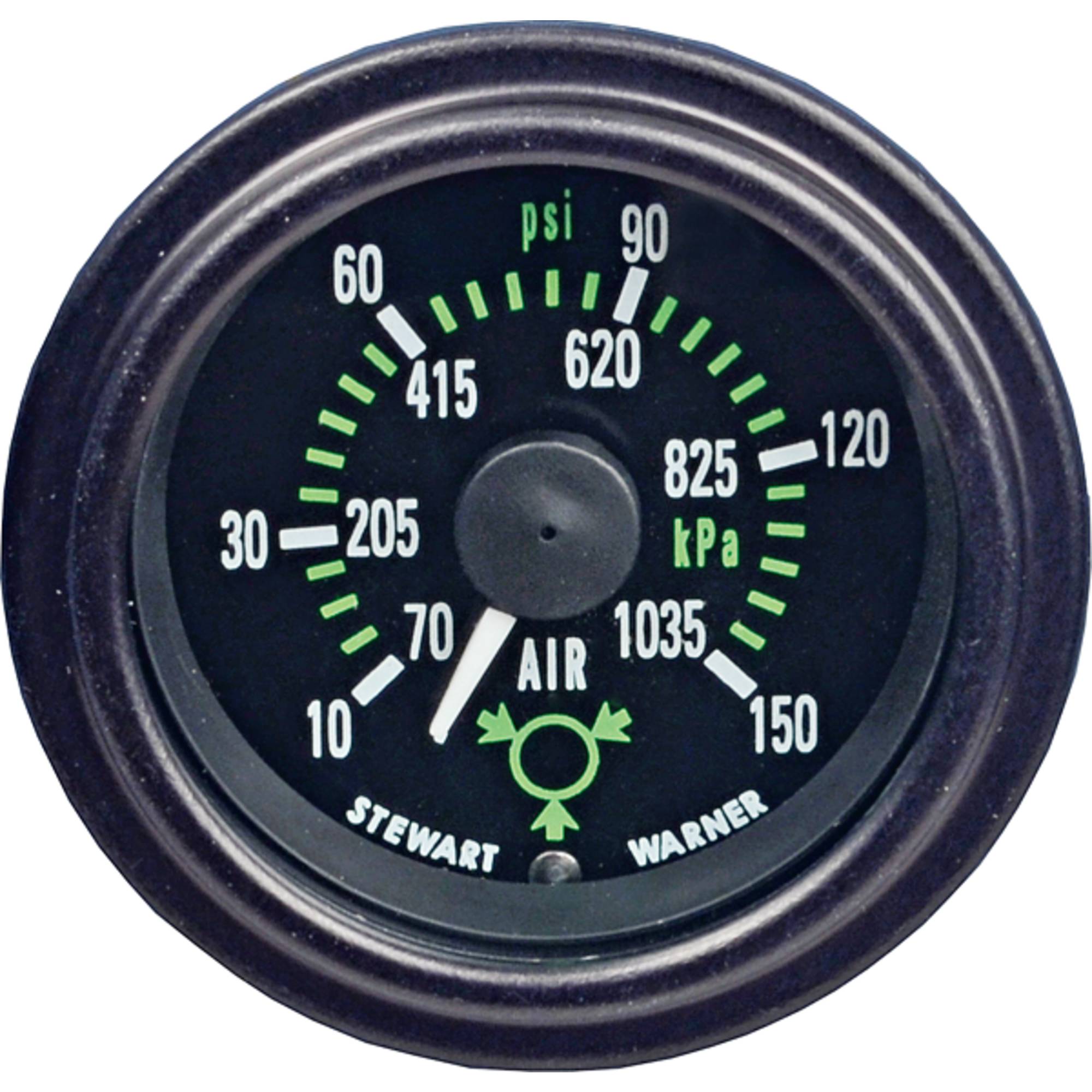 Air Pressure Gauge For Stewart Warner Instrument 490ABL, 82742; SWI-82742