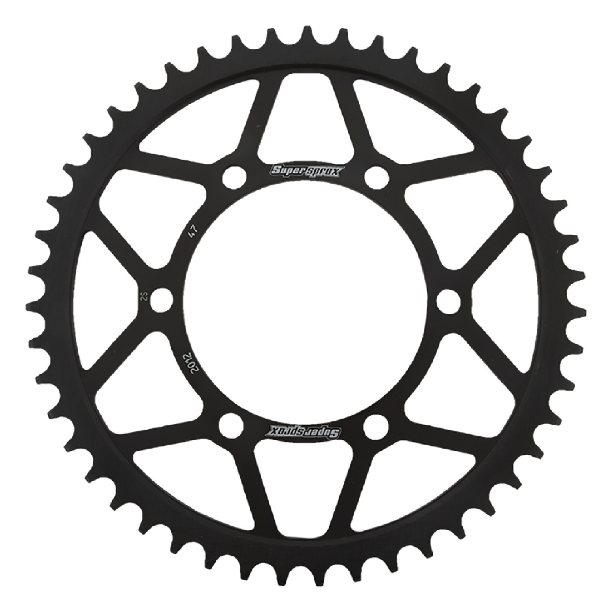 Supersprox Rear Steel Sprocket Black 47T for Triumph 1200 Thruxton 16