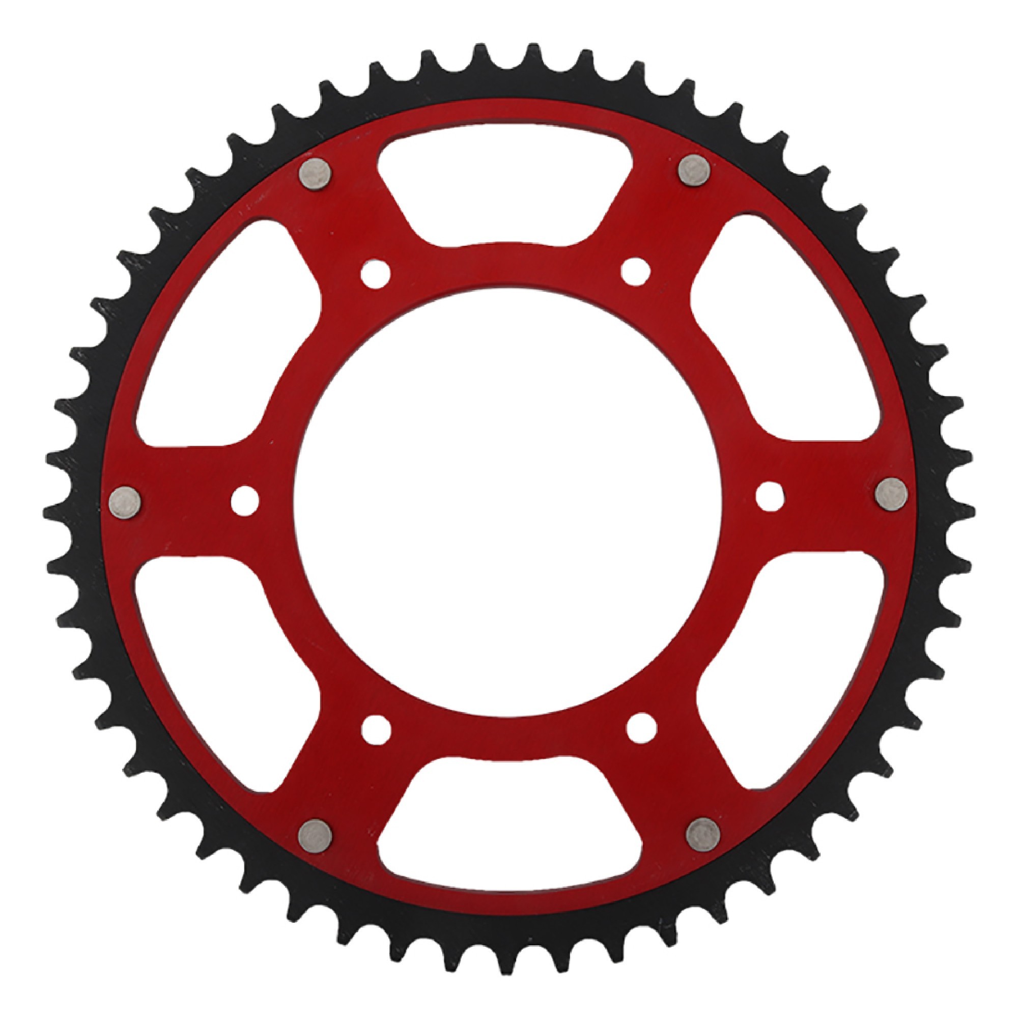 Supersprox - Red Stealth sprocket, 52T, Chain Size 520, RST-210-52-RED