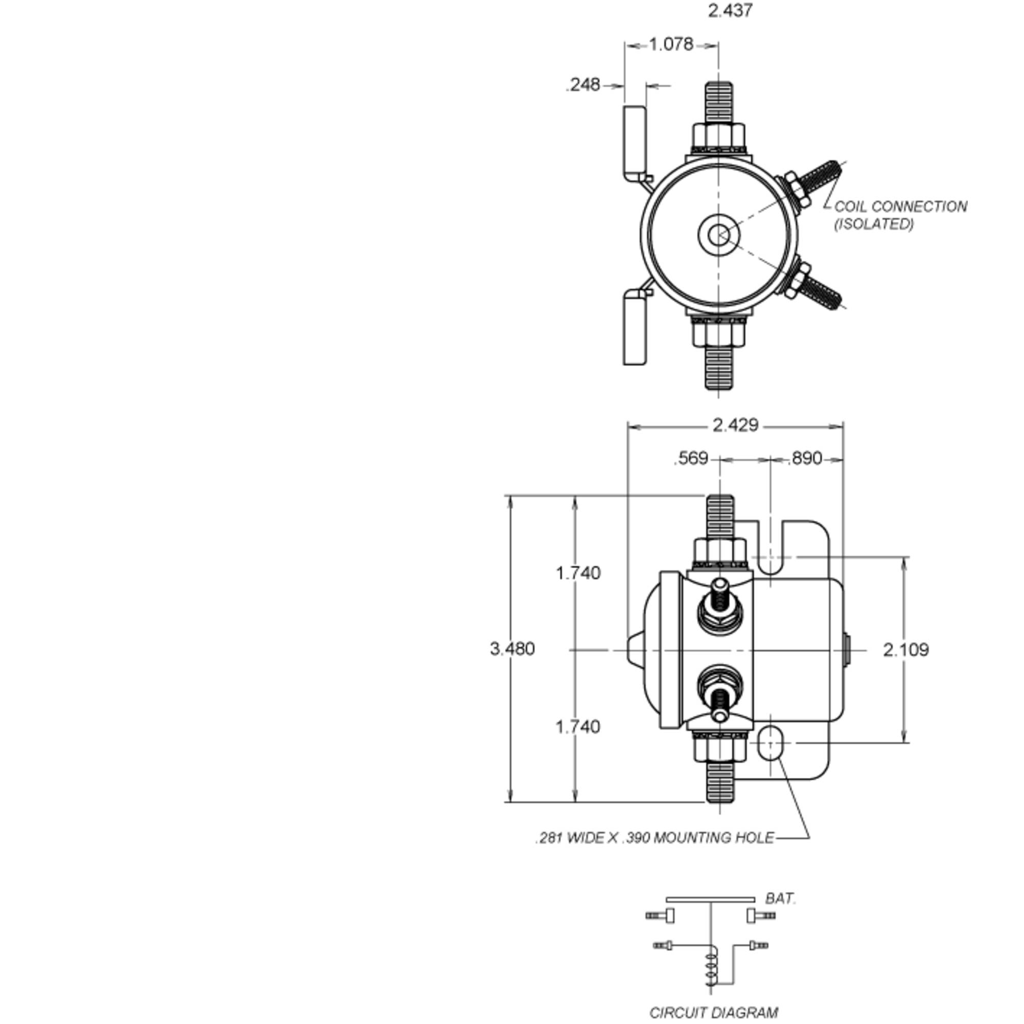 Solenoid For Cole Hersee: 24059 Delco 1114218 J&N 240-01000 Navistar ZN24059BX