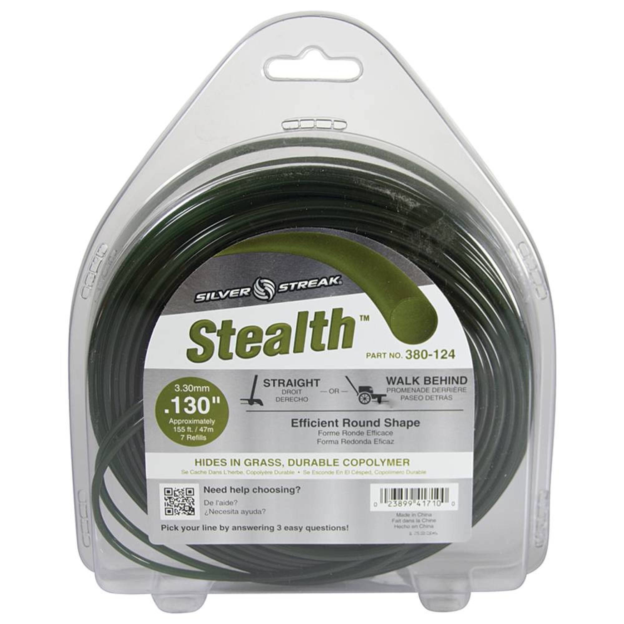 New Silver Streak Stealth Trimmer Line Replaces, .130 1 lb. Donut, 380-124