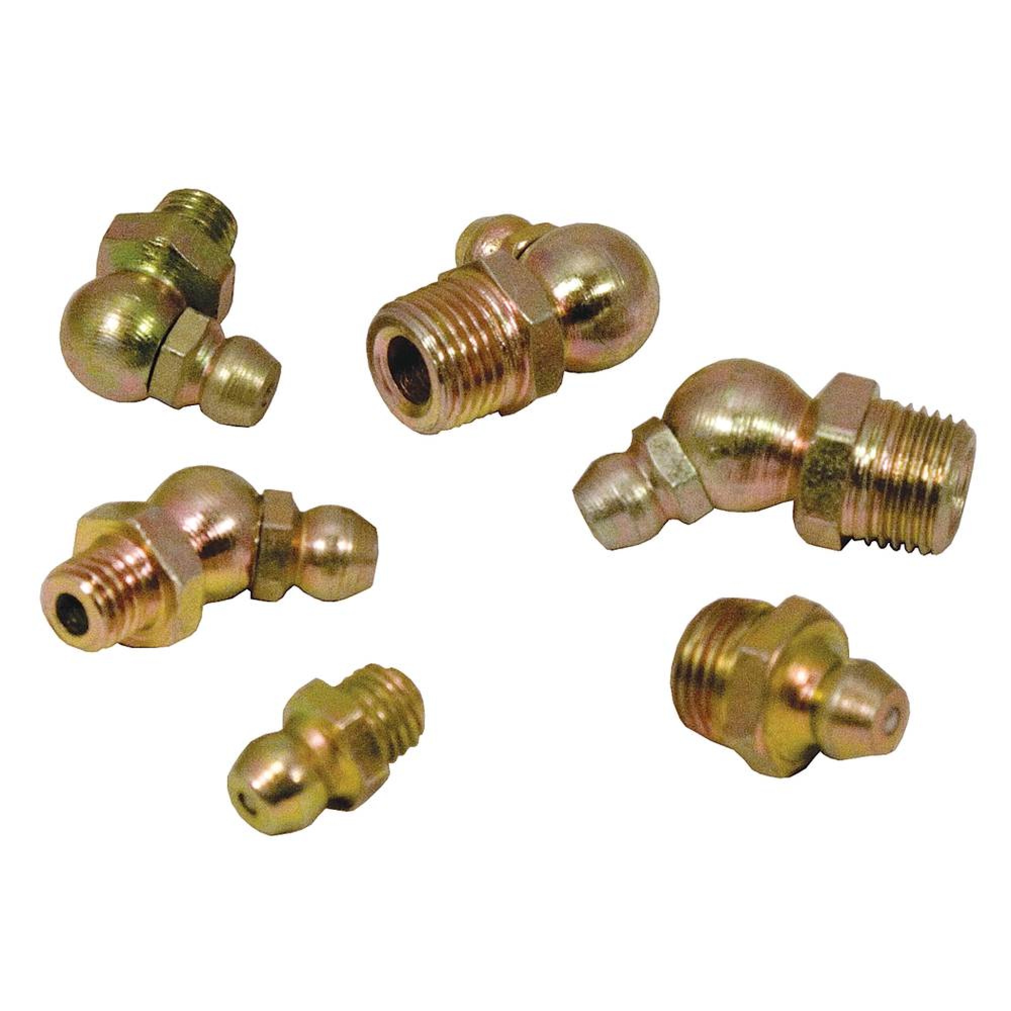 Grease Fitting Kit 110 pieces Includes, 15 of 1/4"-28 45° 415-190