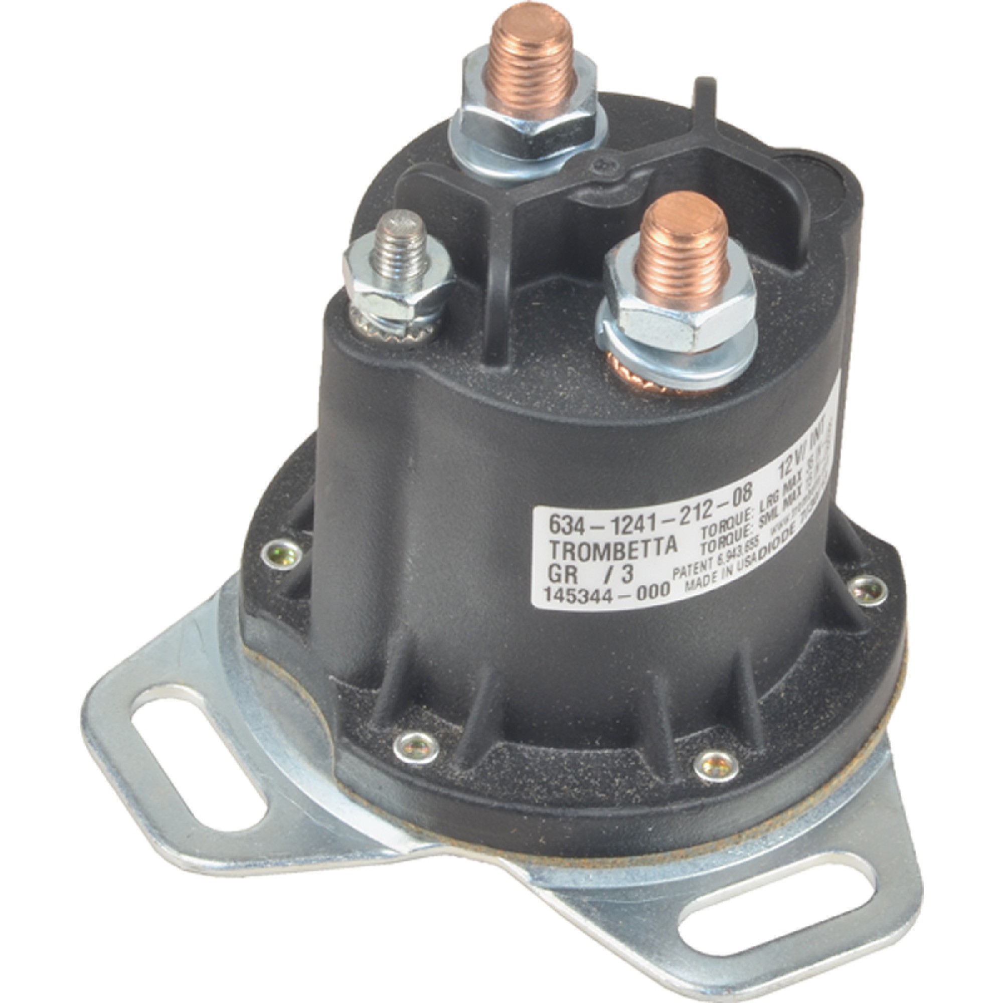 Solenoid For 12V 3 Terminals Hydraulic, RV, Grid Heater; TRO-634-1241-212-08