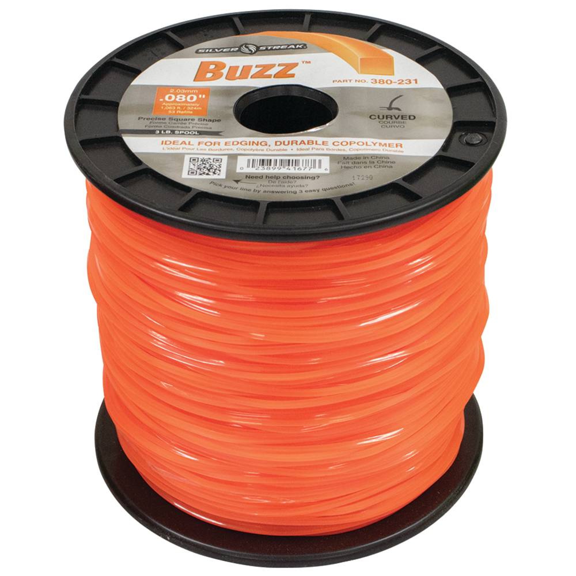 New Silver Streak Buzz Trimmer Line Replaces, .080 3 lb. Spool, 380-231