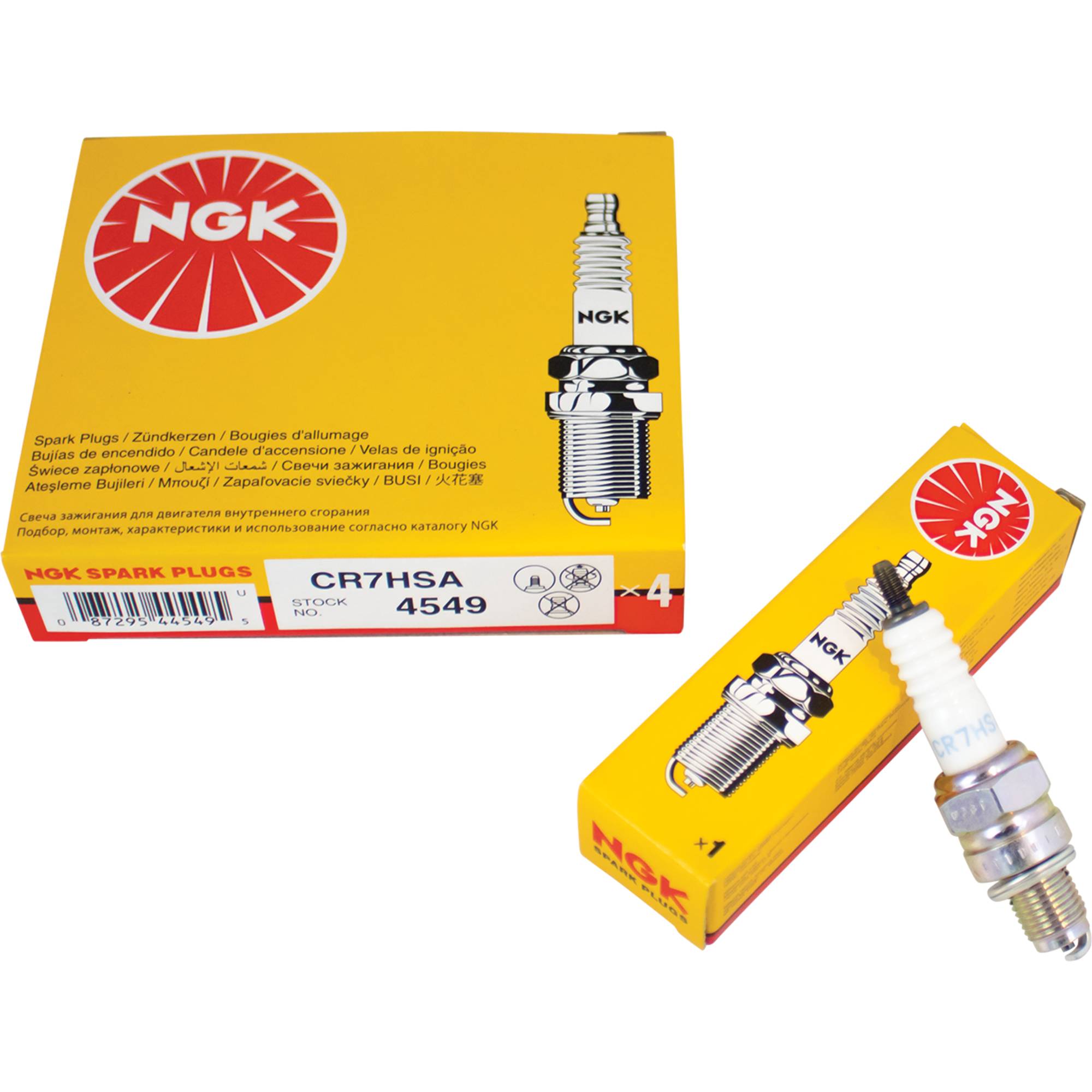 Spark Plug For NGK 4549, CR7HSA Resistor Plug Type; 130-182-4