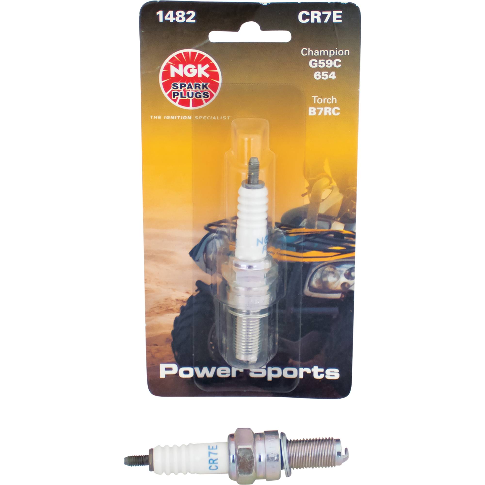 Spark Plug For NGK 4578, CR7E Resistor Plug Type; 130-812-4