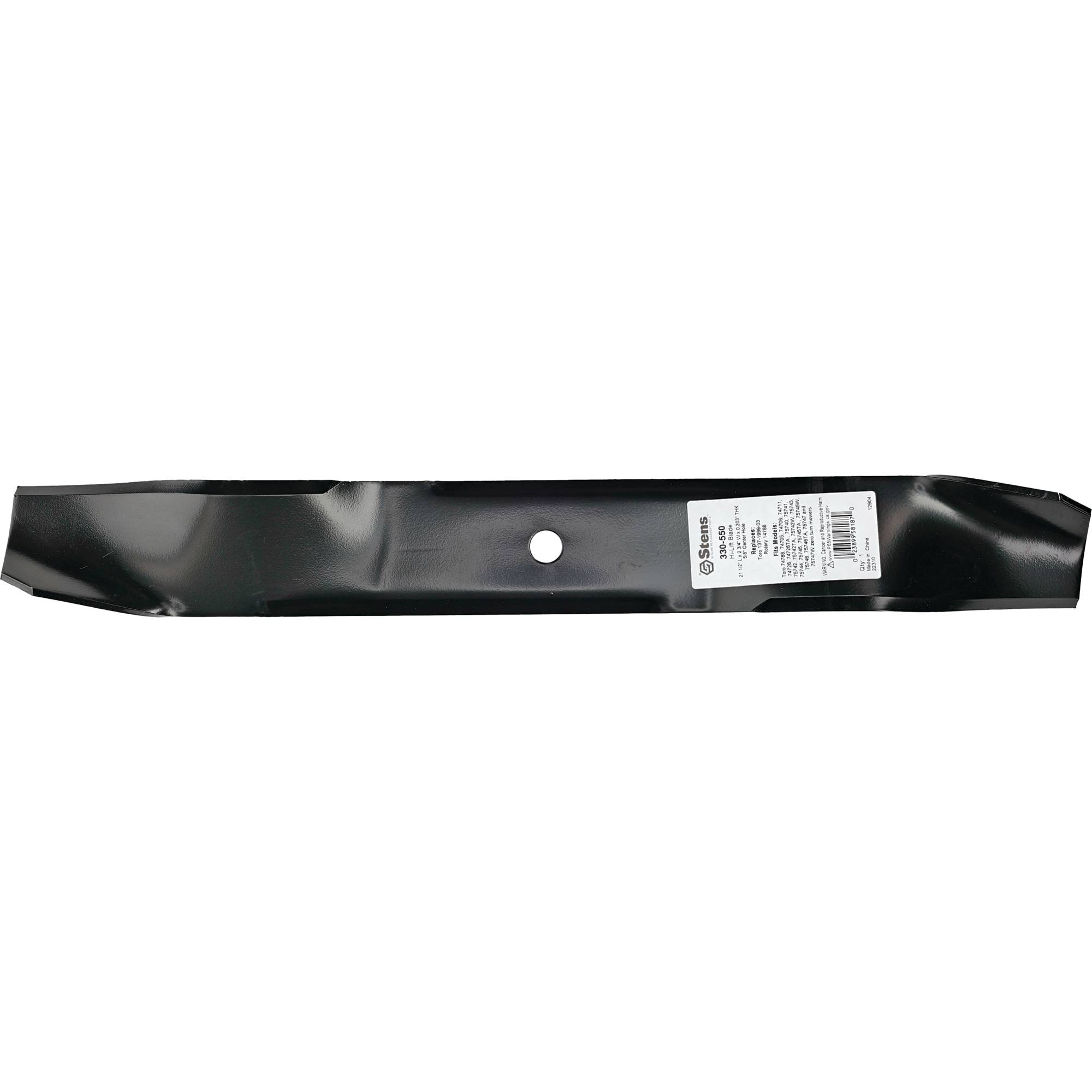 Hi-Lift Blade For Toro 74788, 74705, 74706, 74711 zero-turn mowers; 330-550