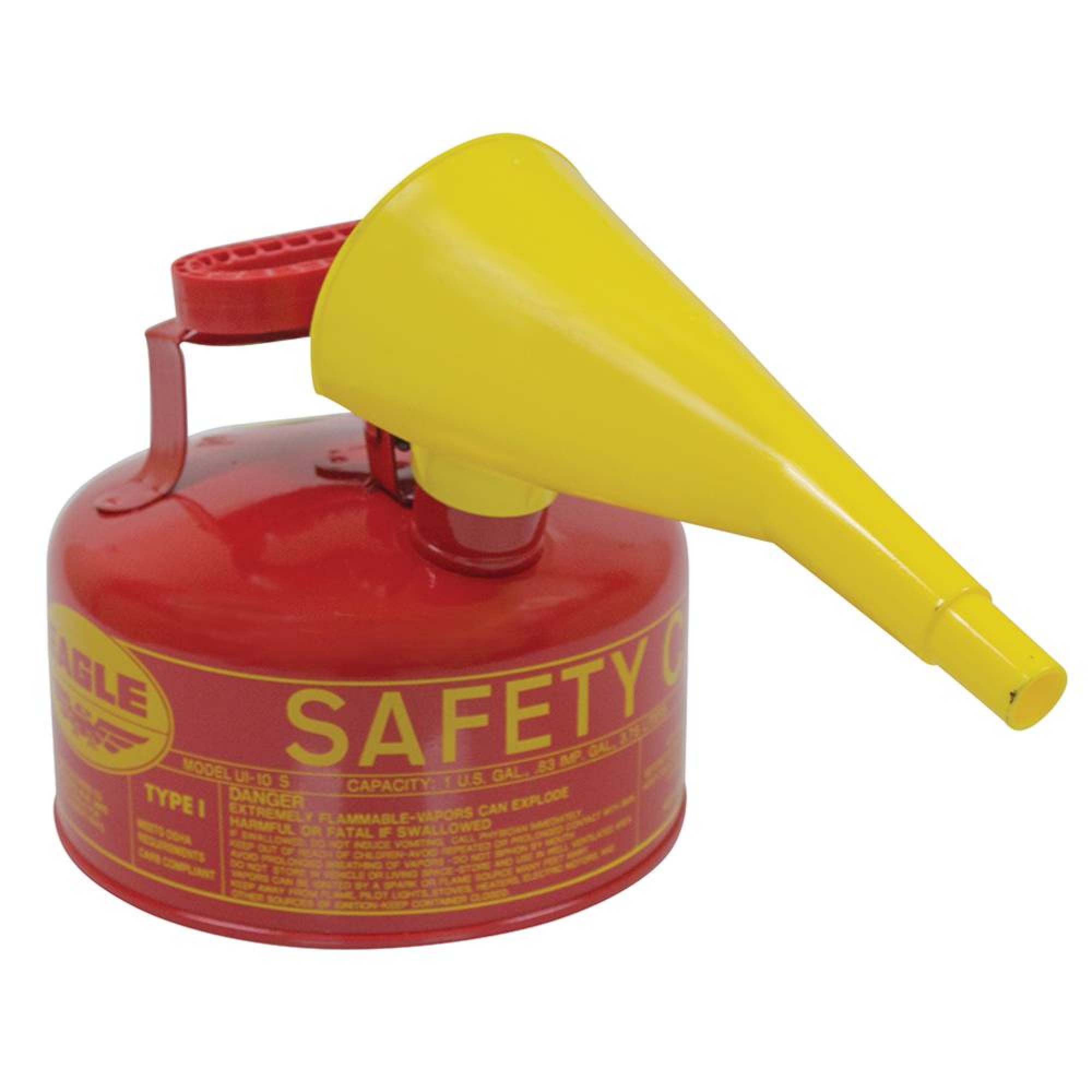 New Stens Metal Safety Fuel Can 765-180 for Eagle 1 Gallon With Funnel