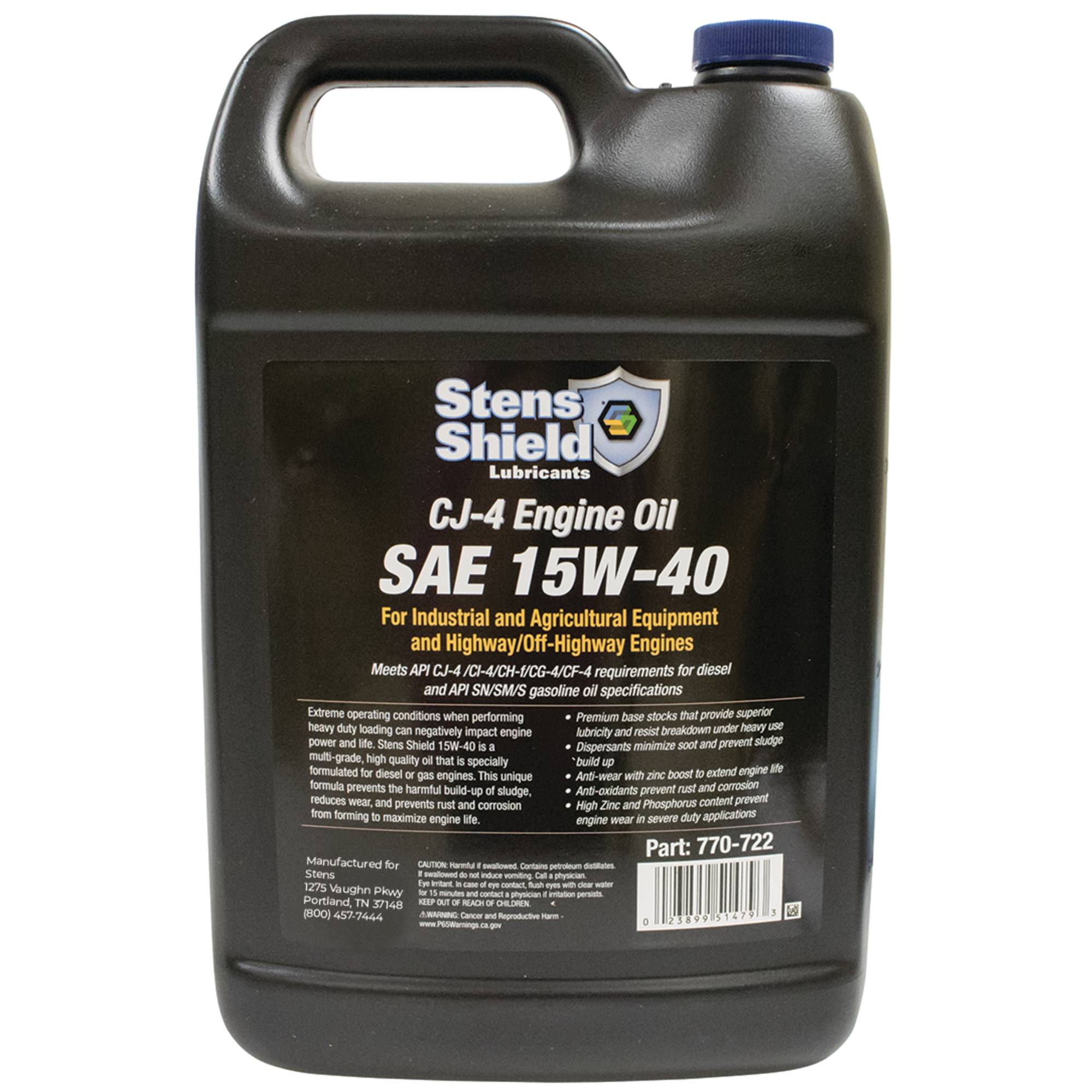 New Oil for Universal Products 15W-40 CJ-4