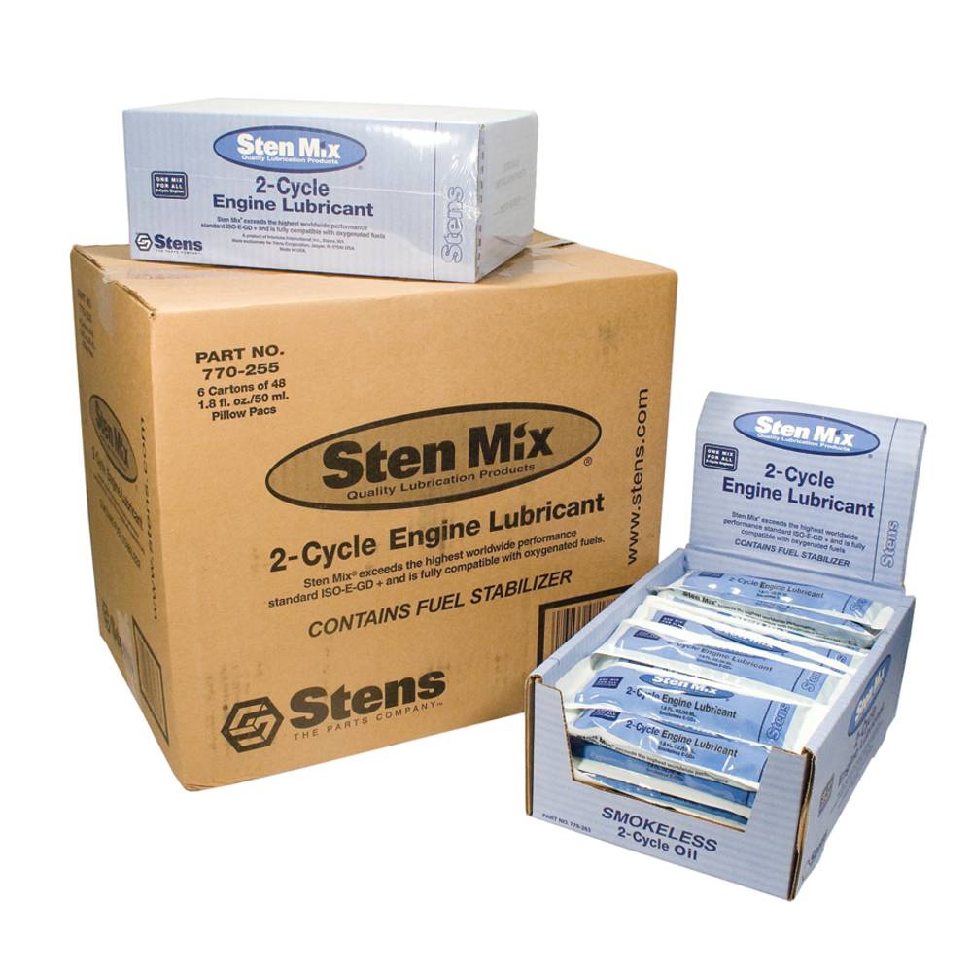 New Stens 2-Cycle Oil 770-255 By The Case 1.8 fl. oz packs All 2-Cycle Engines