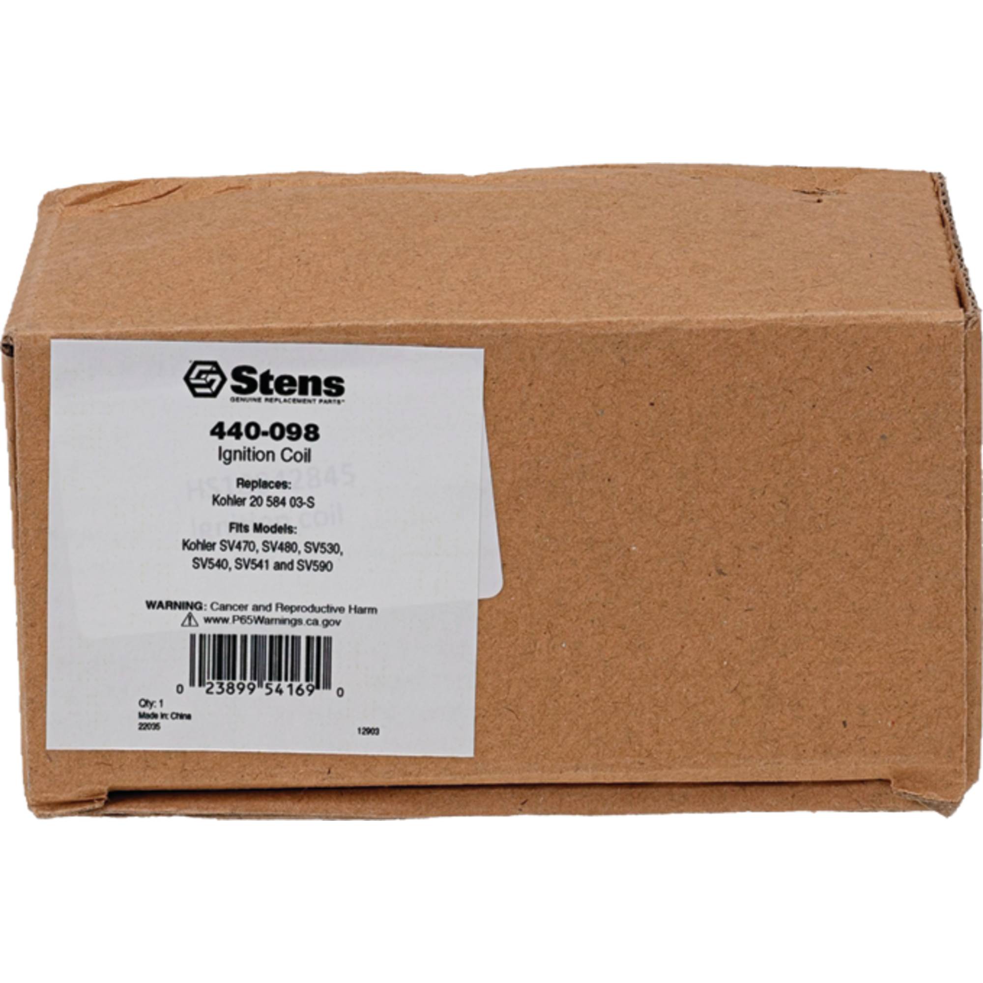 Ignition Coil For Kohler SV470, SV480, SV530, SV540, SV541 and SV590; 440-098