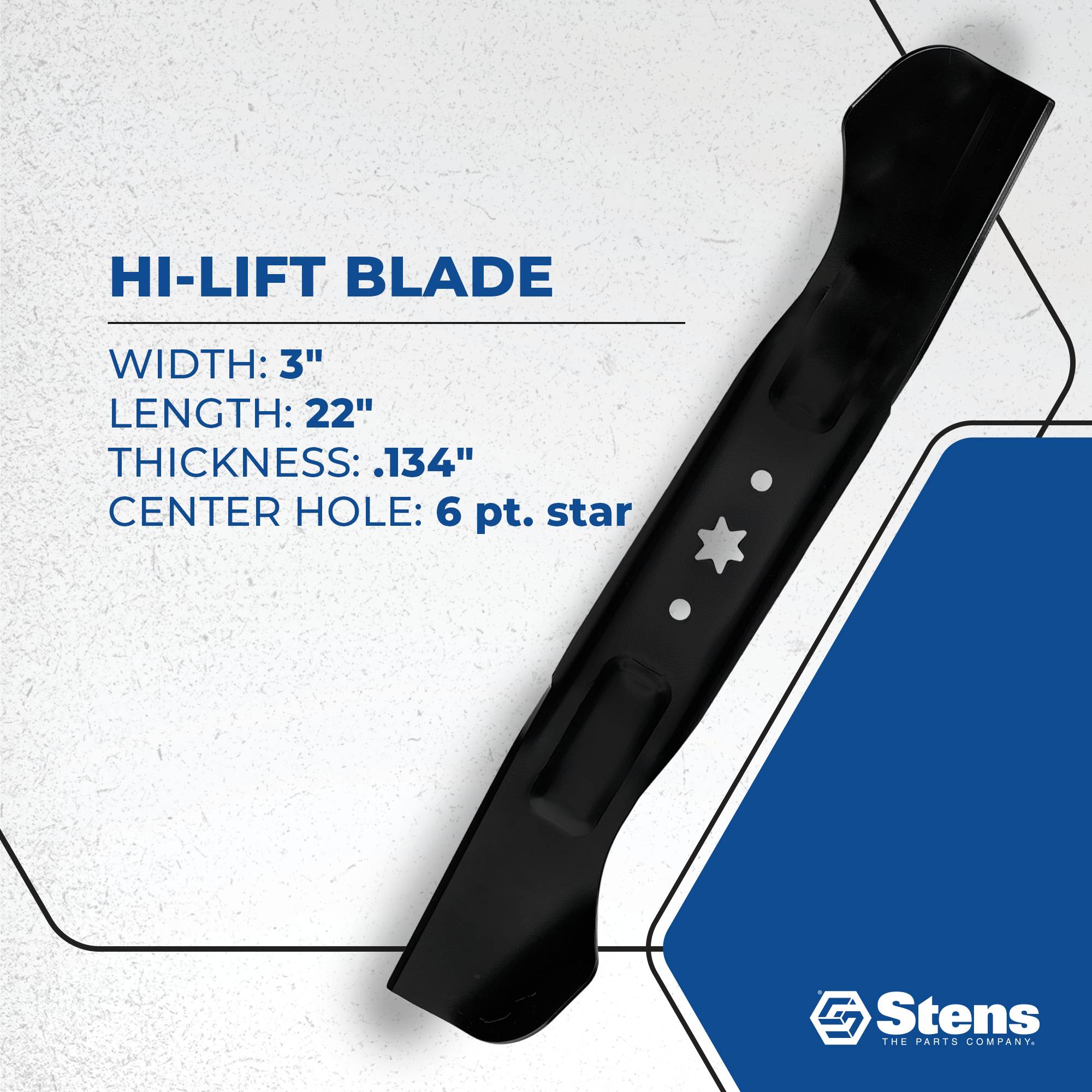 Hi-Lift Blade For Cub Cadet I series zero-turn mower w/ timed 42" decks; 330-980