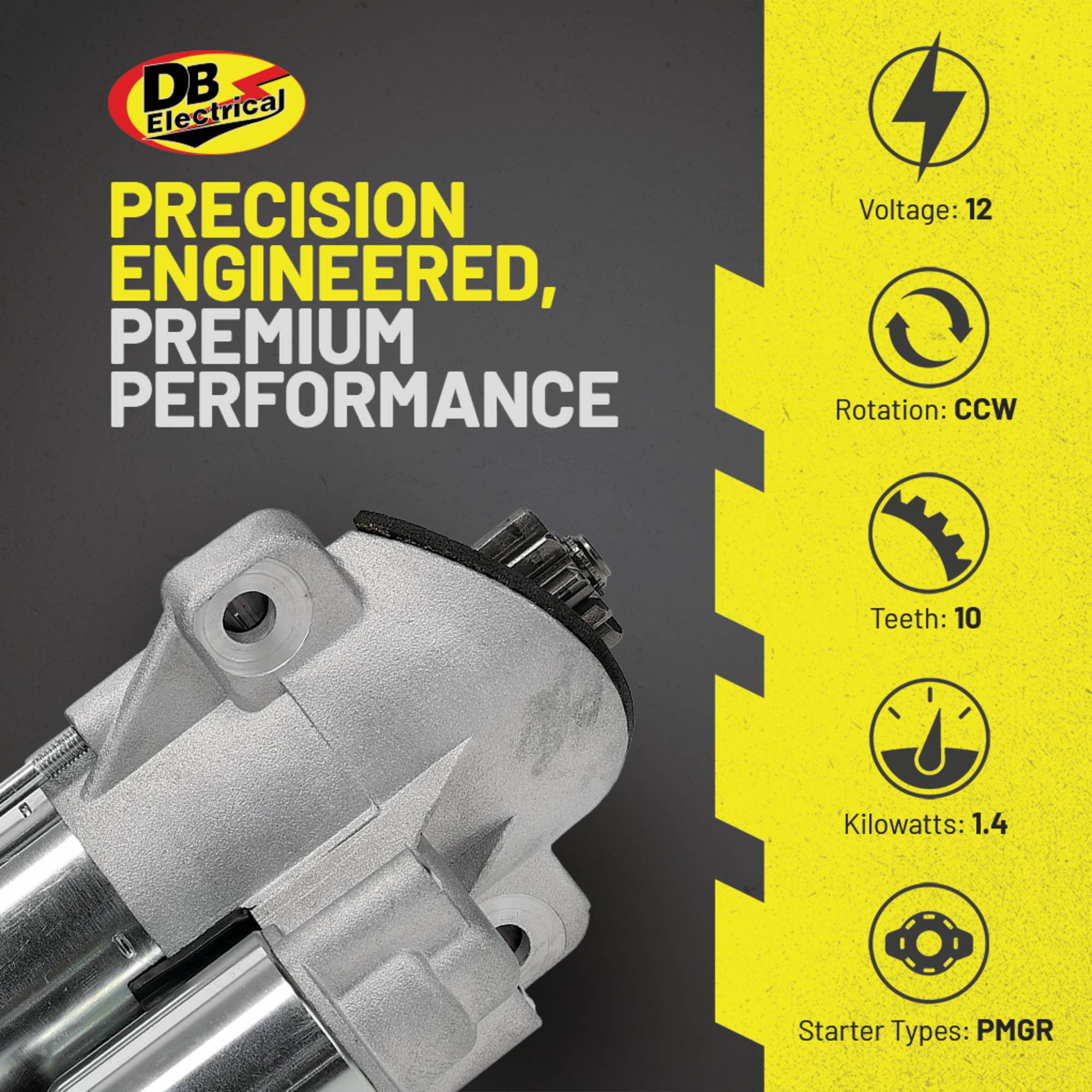 Starter For Ford Auto & Truck Edge, Explorer, Flex, Lincoln MXS; 410-14078