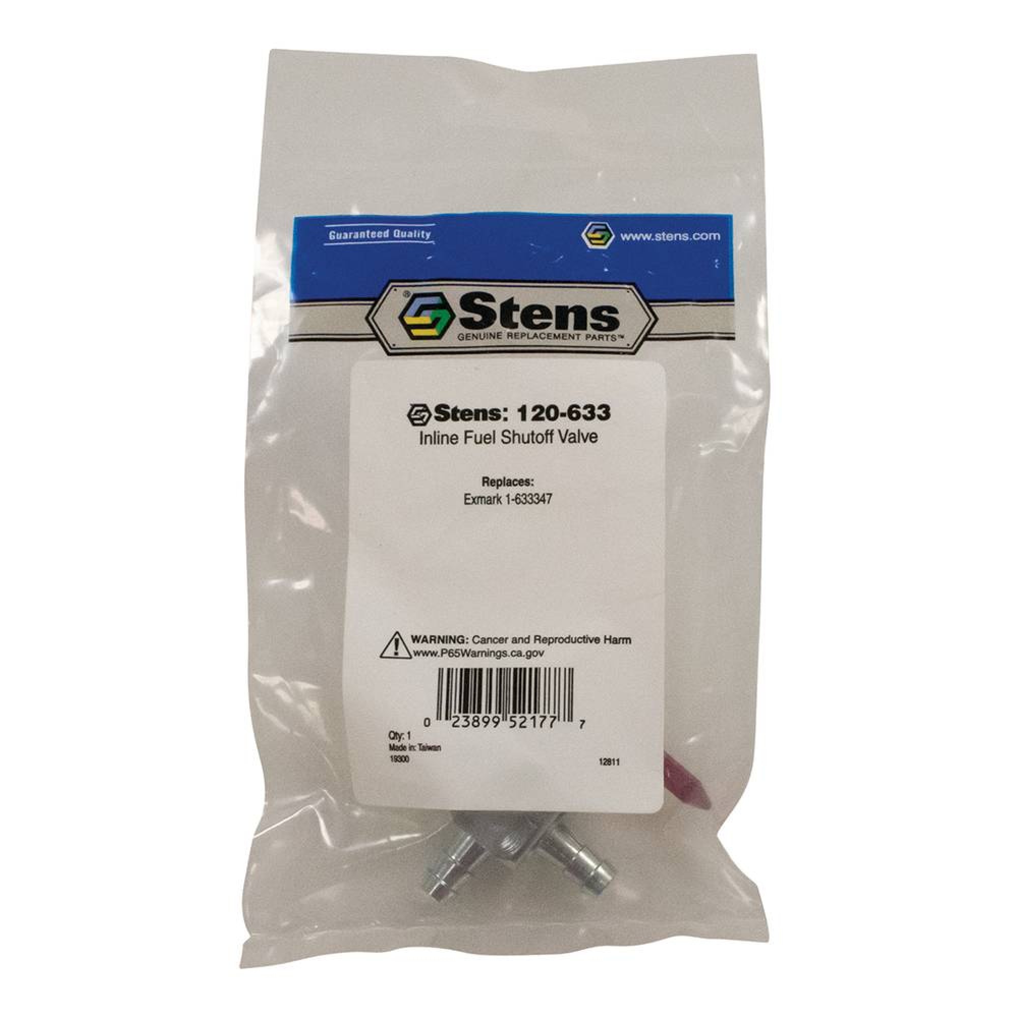 Inline Fuel Shutoff Valve For Exmark 1-633347, Husqvarna 539102679 Mowers