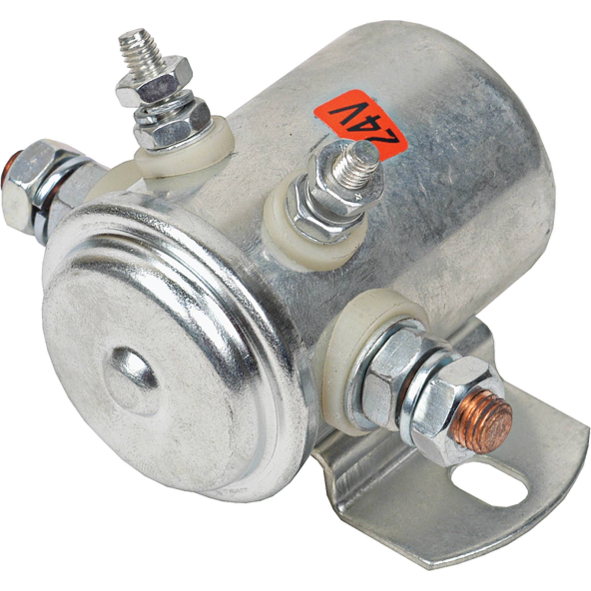Solenoid Volt 24, No of Terminal 4, Surge Amps 200 Tractors; 240-01010