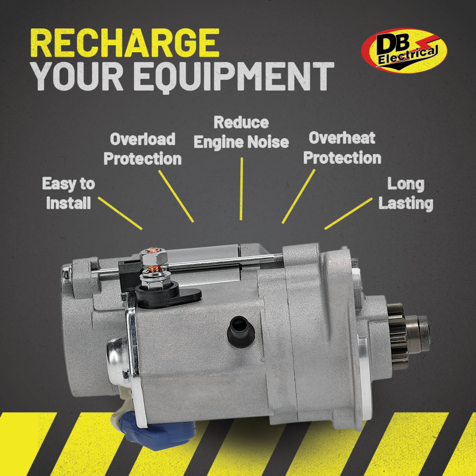 Starter For Kubota Tractor L235, L2650, L2850, L275 028000-3610; 410-52302