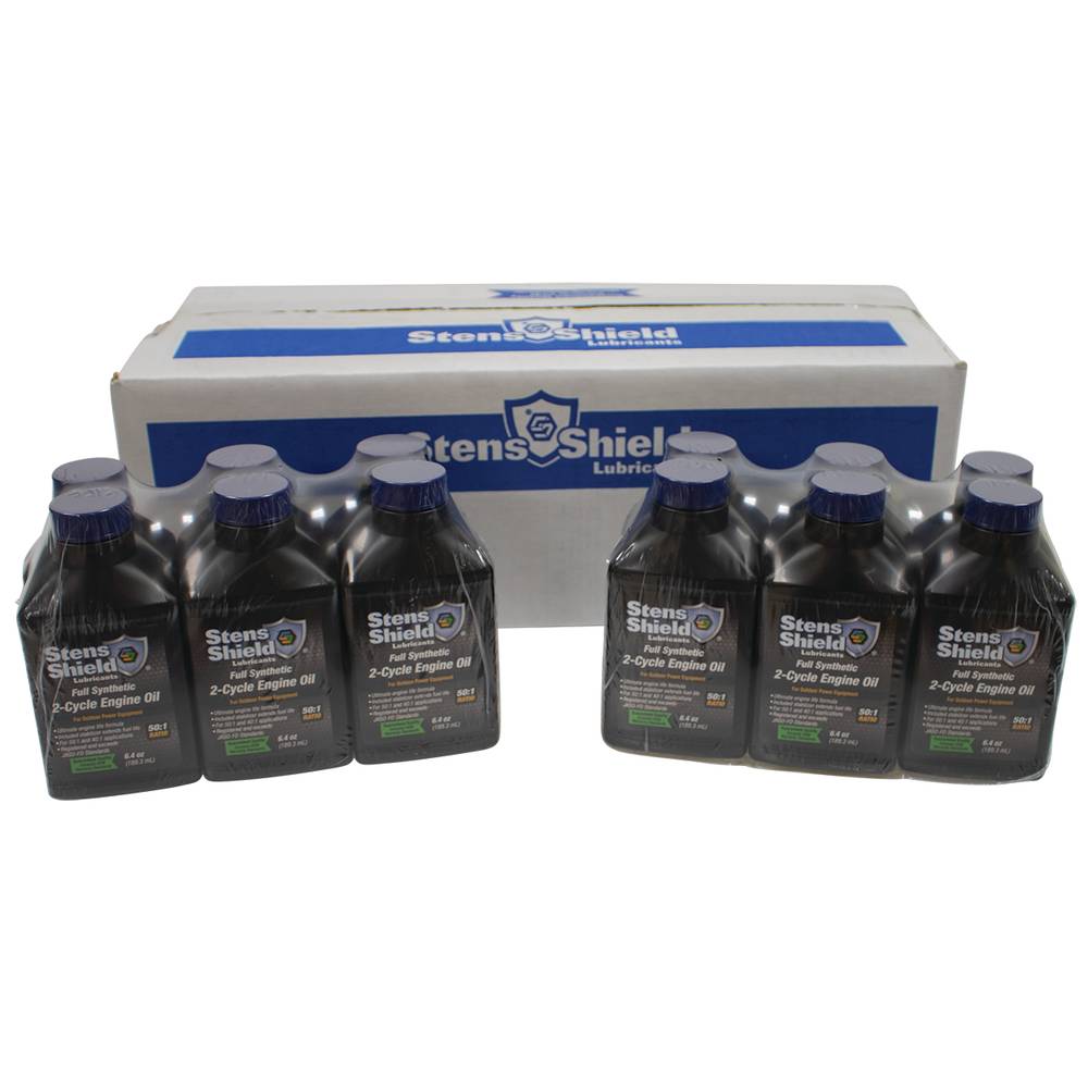 New Stens 2-Cycle Engine Oil 770-643, Twenty-four 6.4 oz. bottles