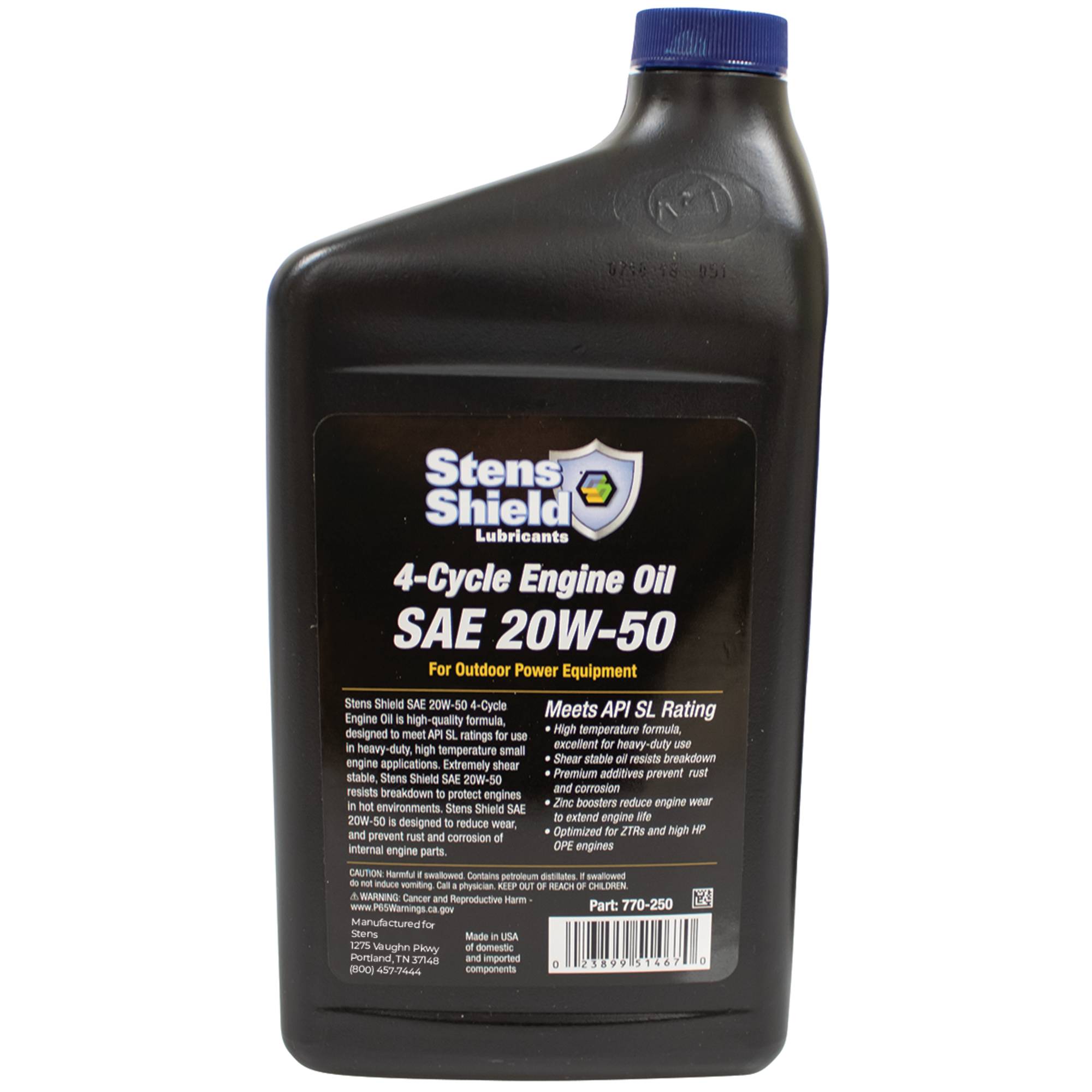 New 4-Cycle Engine Oil for Universal Products SAE 20W-50