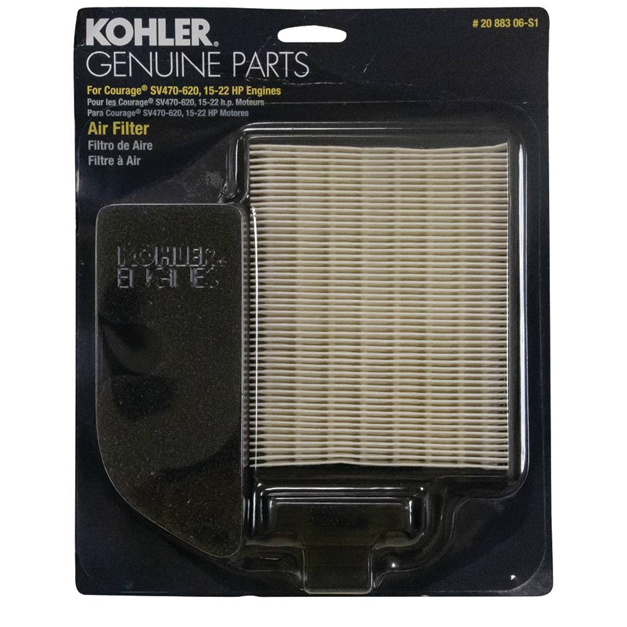 New Stens 055-441 Kholer Air Filter Combo For Cub Cadet LTX1040 LTX1045