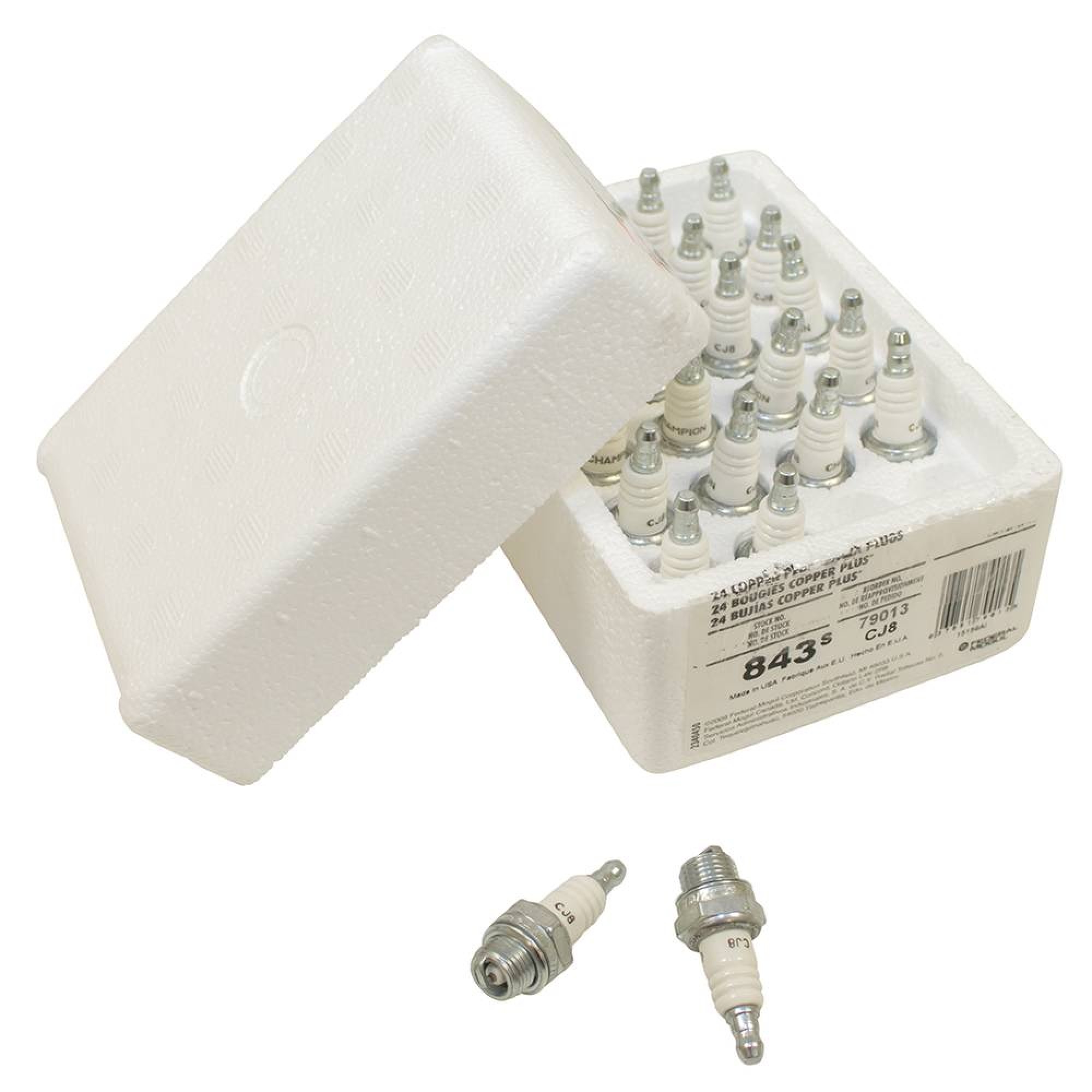 New Stens Spark Plug Shop Pack 130-450 for Champion 843S/CJ8