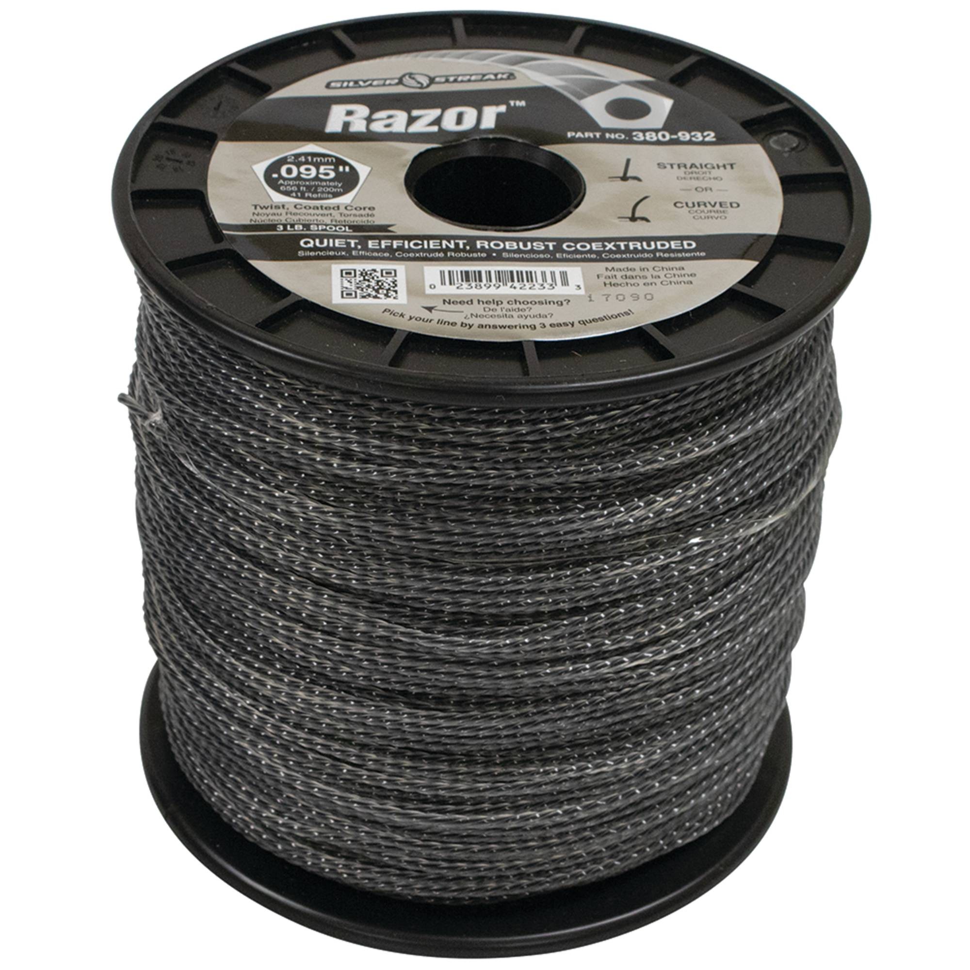 New Silver Streak Razor Trimmer Line for .095 3 lb. Spool, 380-932