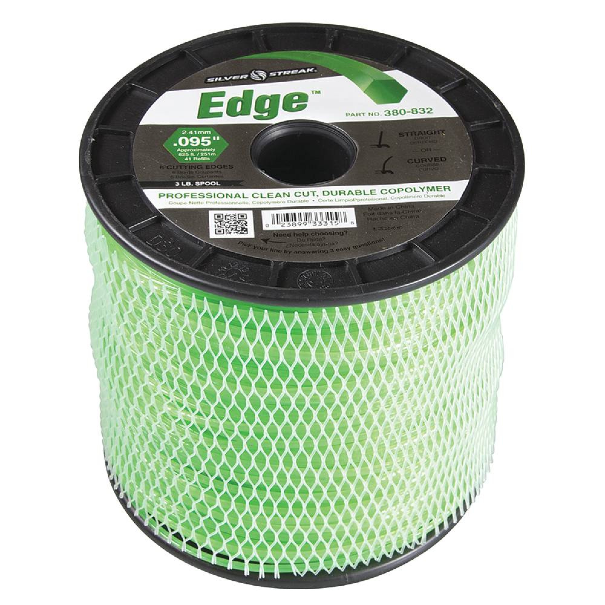New Silver Streak Edge Trimmer Line Replaces, .095 3 lb. Spool, 380-832