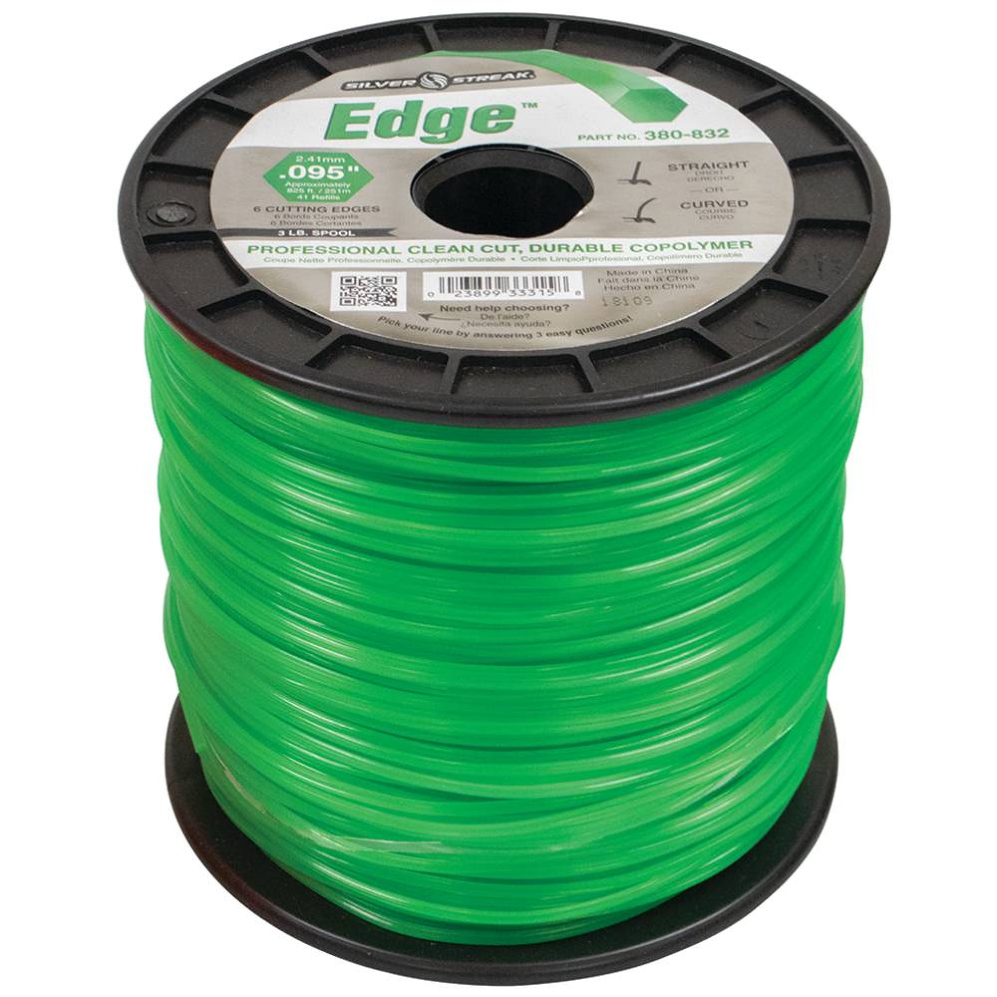 New Silver Streak Edge Trimmer Line Replaces, .095 3 lb. Spool, 380-832