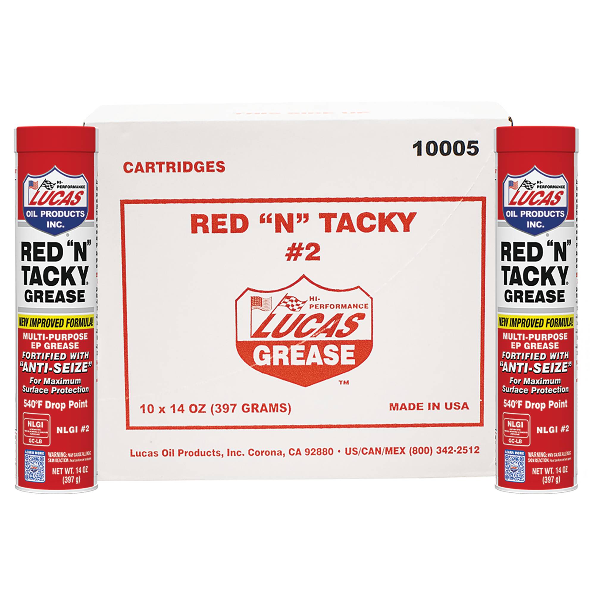 New Stens 051-611 Genuine Stens Red & Tacky Grease 14OZ