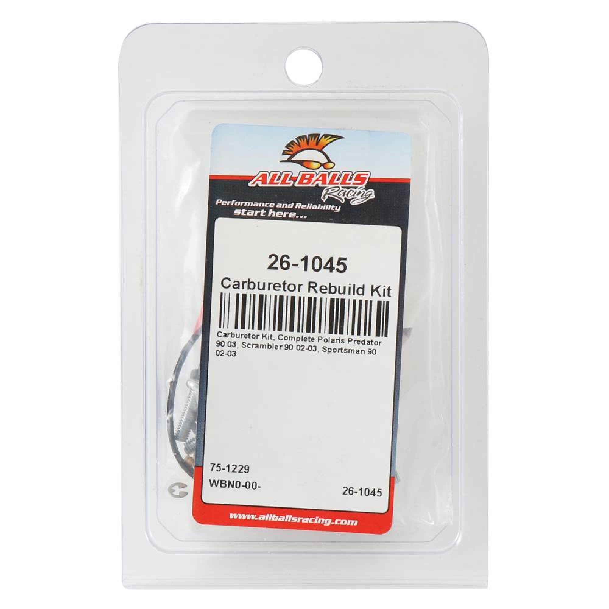 All Balls Carburetor Rebuild Kit 26-1045 for Polaris Predator 90 03