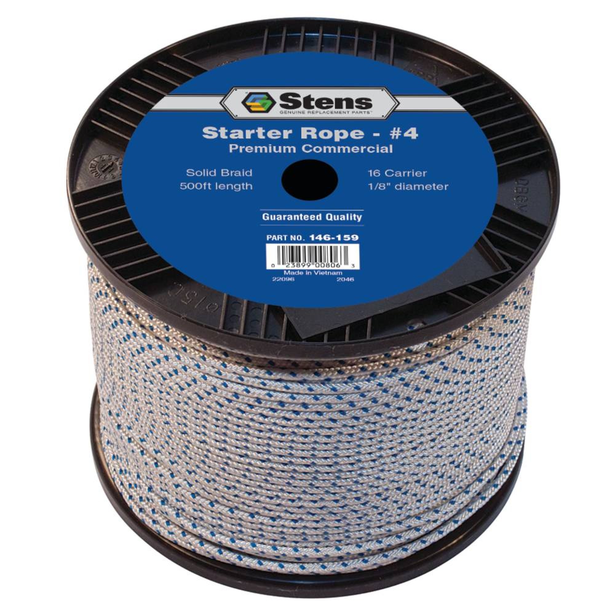 New Stens 500' Solid Braid Starter Rope 146-159 for #4 Solid Braid