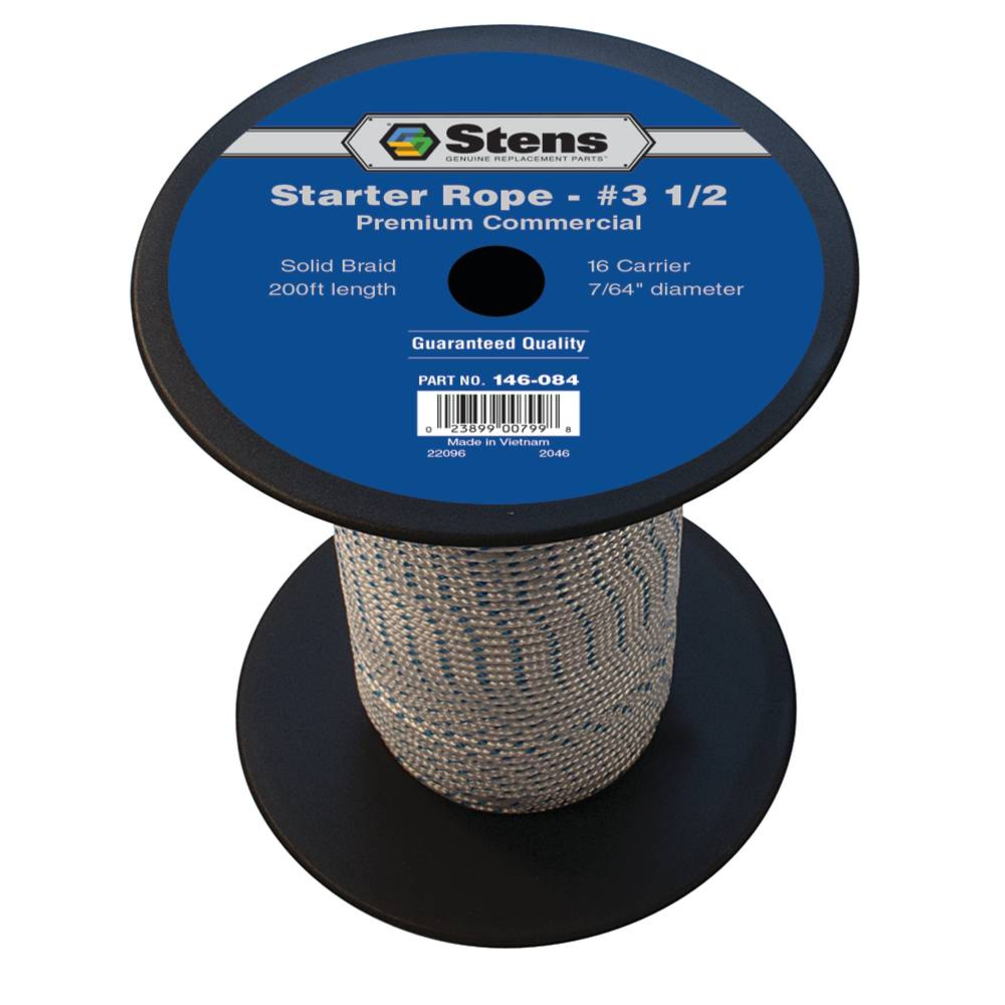 New Stens 200' Solid Braid Starter Rope 146-084 for #3 1/2 Solid Braid